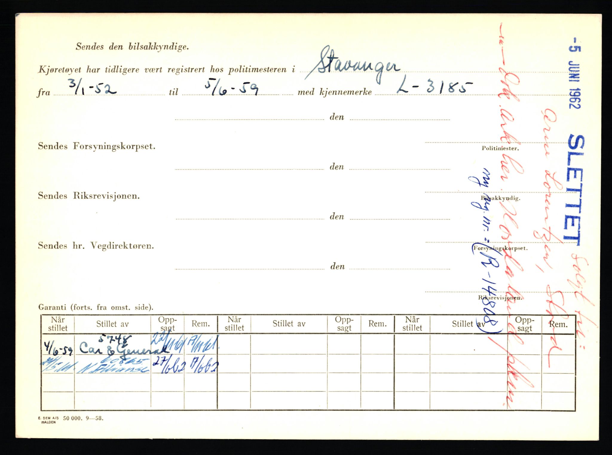 Stavanger trafikkstasjon, AV/SAST-A-101942/0/F/L0040: L-22800 - L-23999, 1930-1971, p. 458