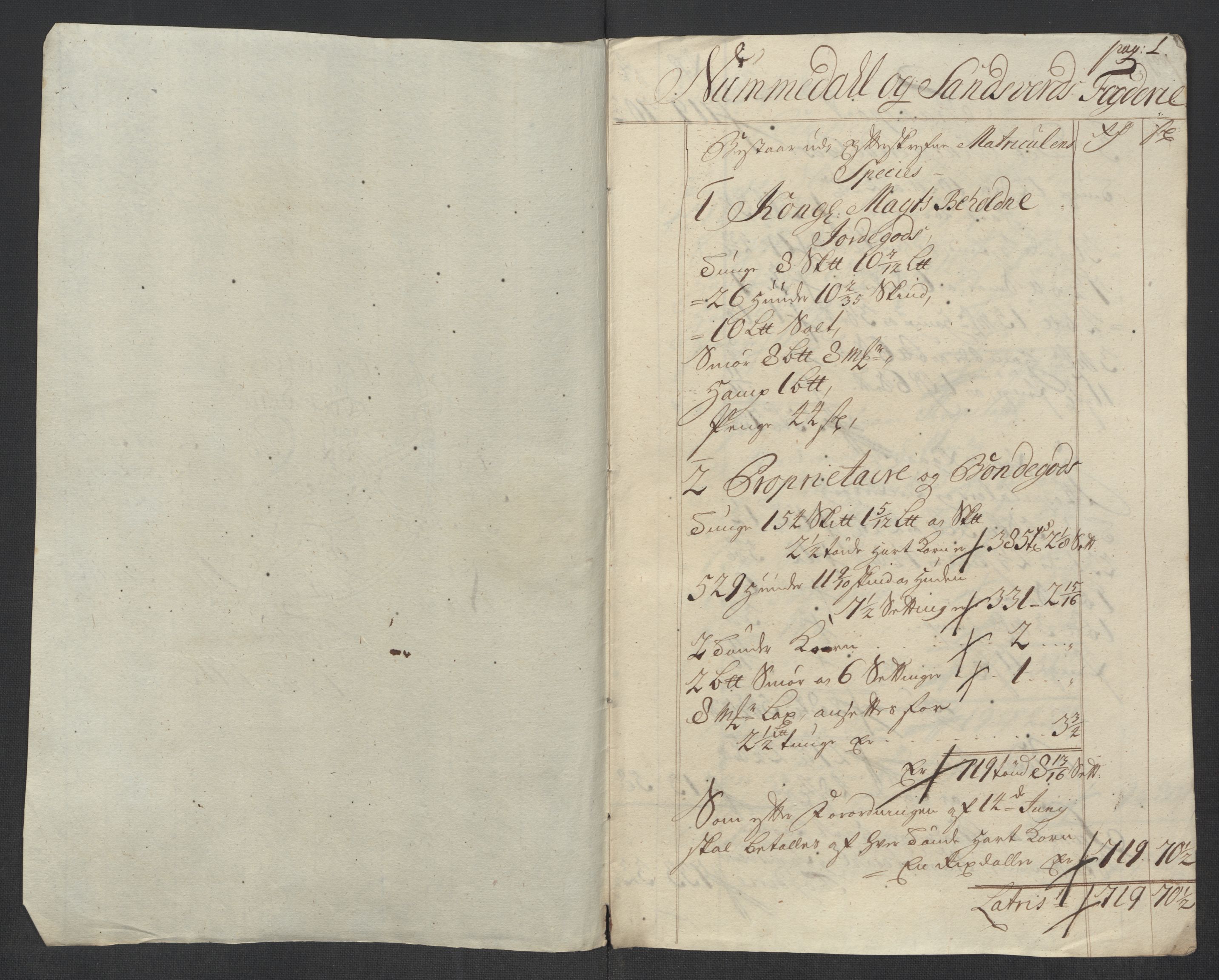 Rentekammeret inntil 1814, Reviderte regnskaper, Fogderegnskap, AV/RA-EA-4092/R24/L1588: Fogderegnskap Numedal og Sandsvær, 1713, p. 250
