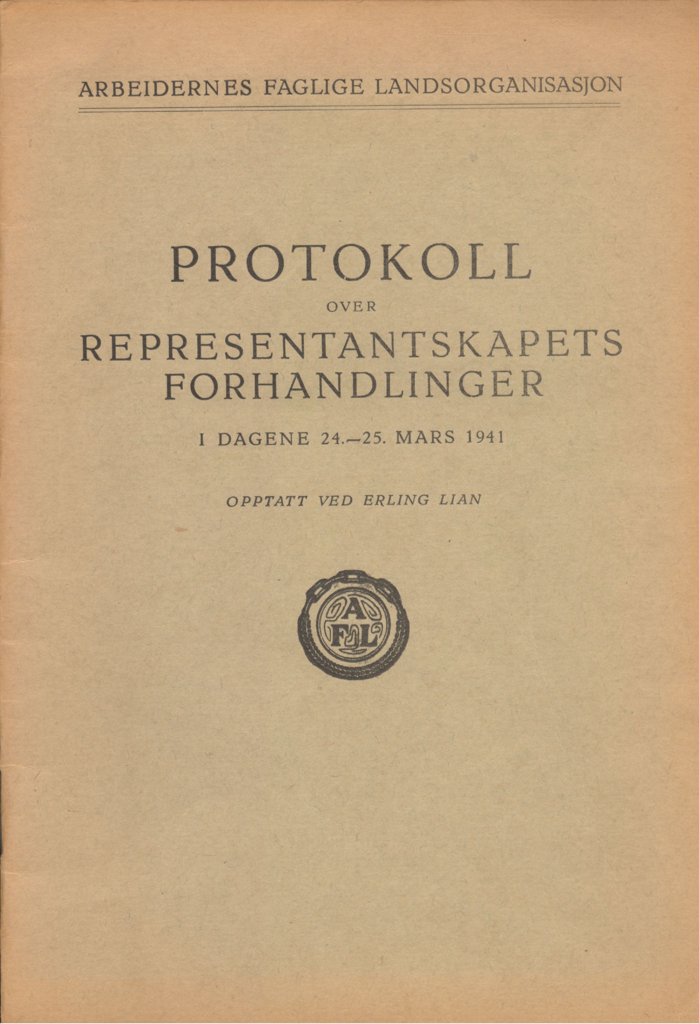 Landsorganisasjonen i Norge, AAB/ARK-1579, 1911-1953, p. 421