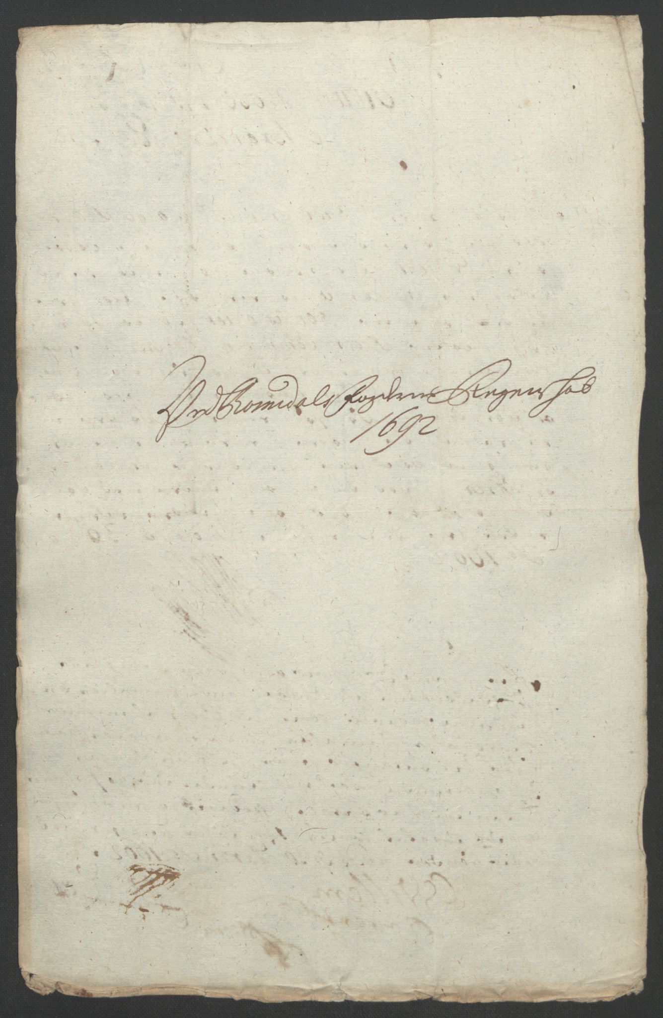 Rentekammeret inntil 1814, Reviderte regnskaper, Fogderegnskap, RA/EA-4092/R55/L3650: Fogderegnskap Romsdal, 1692, p. 173