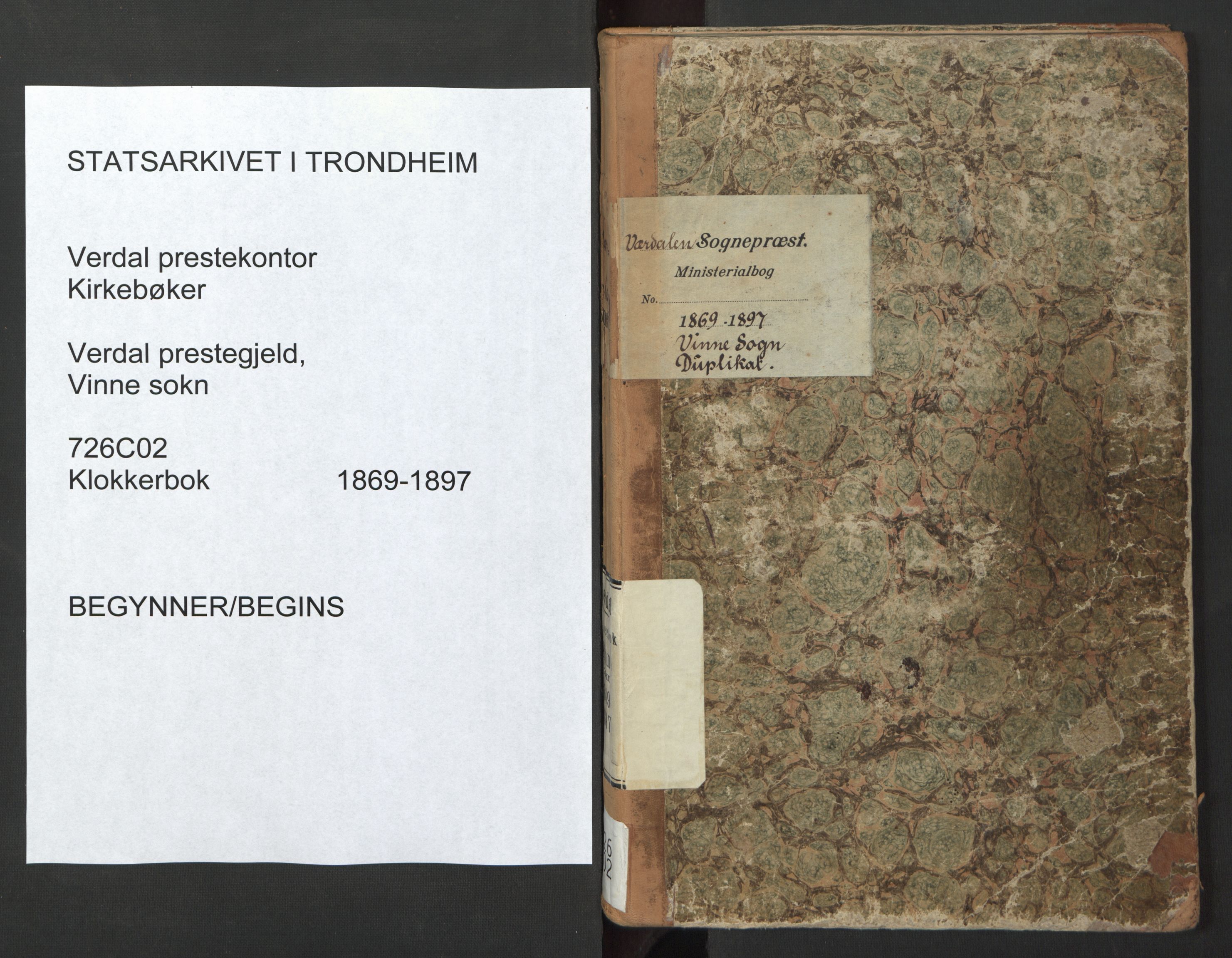 Ministerialprotokoller, klokkerbøker og fødselsregistre - Nord-Trøndelag, SAT/A-1458/726/L0271: Parish register (copy) no. 726C02, 1869-1897