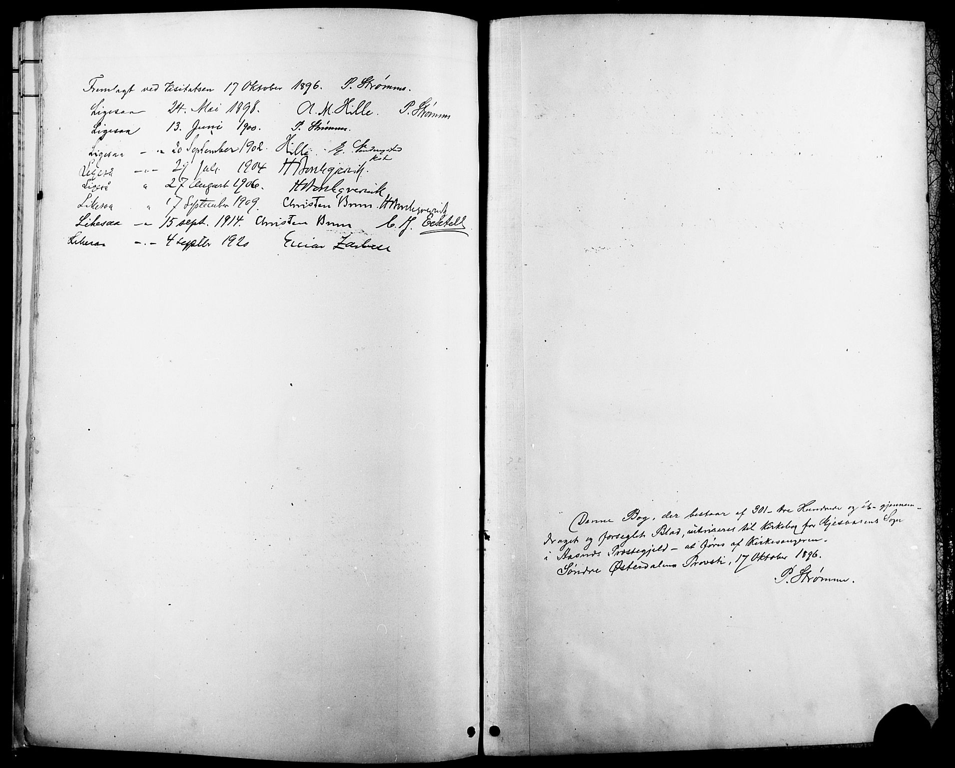Åsnes prestekontor, SAH/PREST-042/H/Ha/Hab/L0005: Parish register (copy) no. 5, 1895-1920