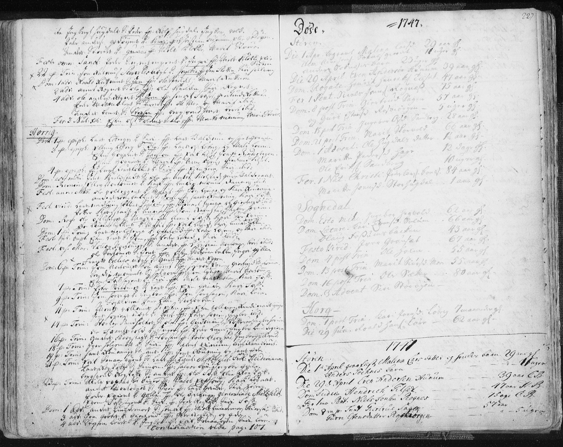 Ministerialprotokoller, klokkerbøker og fødselsregistre - Sør-Trøndelag, SAT/A-1456/687/L0991: Parish register (official) no. 687A02, 1747-1790, p. 227