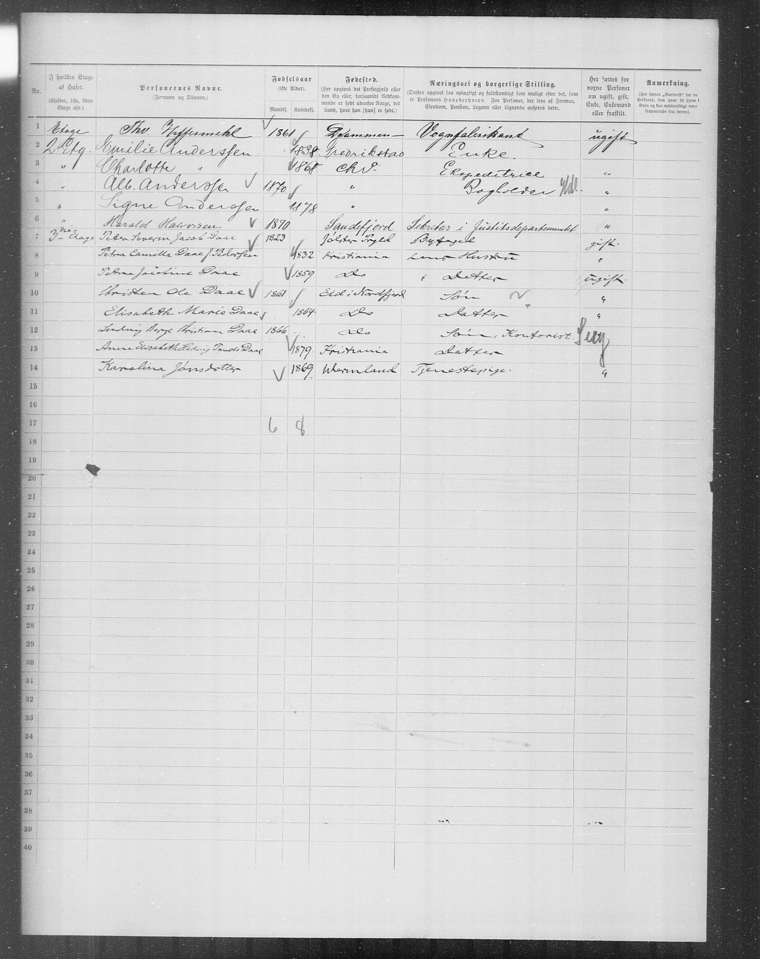 OBA, Municipal Census 1899 for Kristiania, 1899, p. 8642