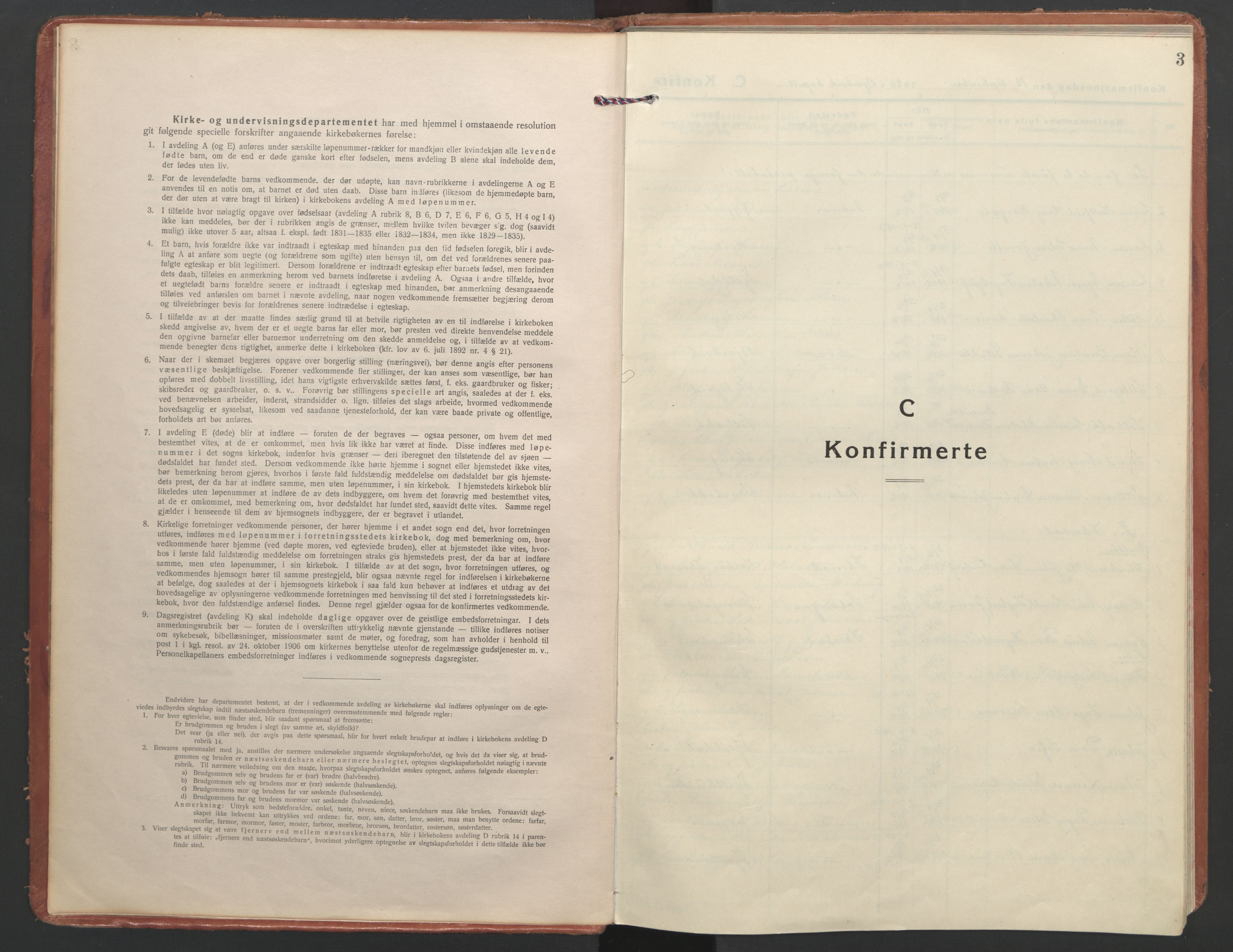 Ministerialprotokoller, klokkerbøker og fødselsregistre - Nordland, SAT/A-1459/866/L0946: Parish register (official) no. 866A09, 1926-1944, p. 3