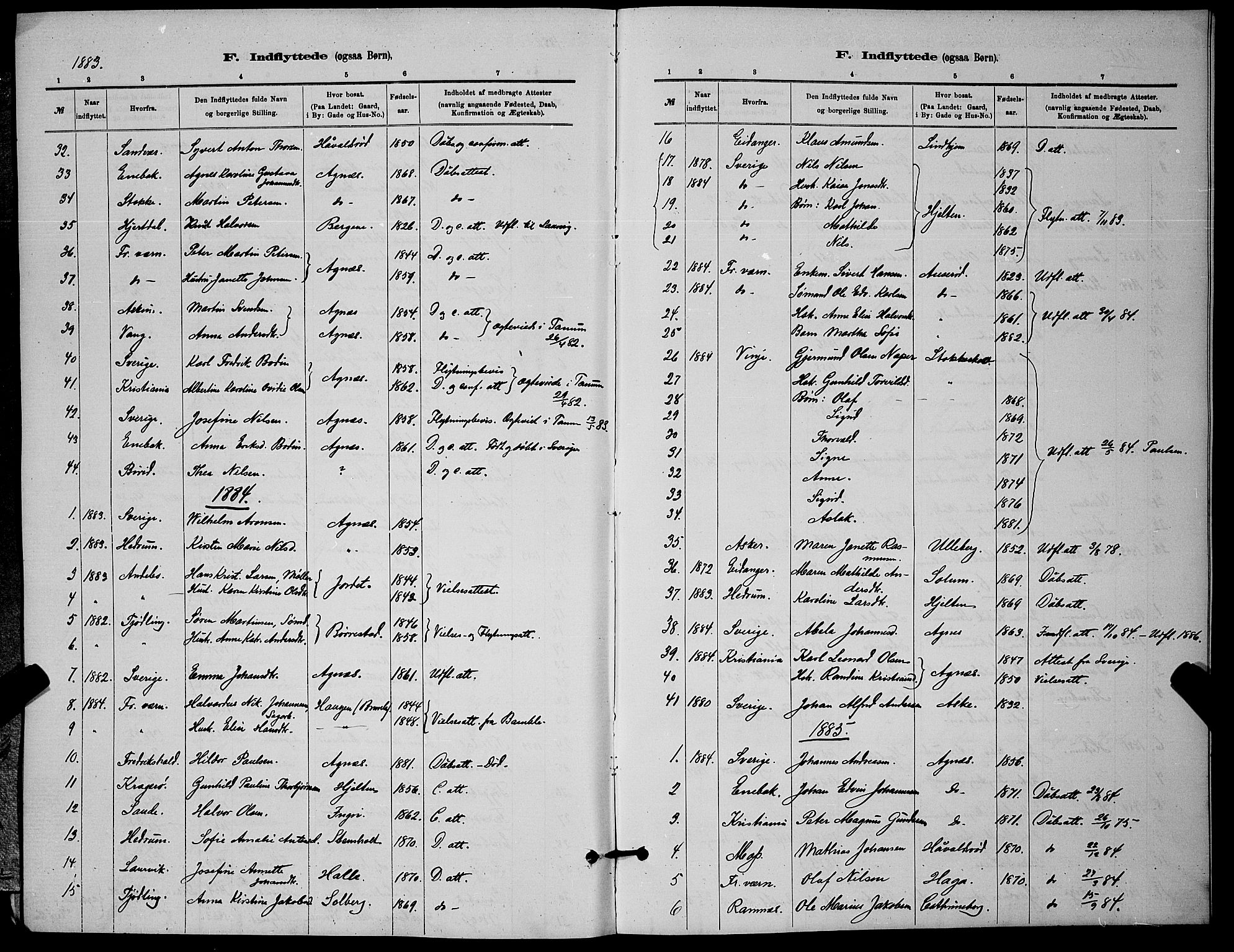 Brunlanes kirkebøker, SAKO/A-342/G/Ga/L0003: Parish register (copy) no. I 3, 1877-1898