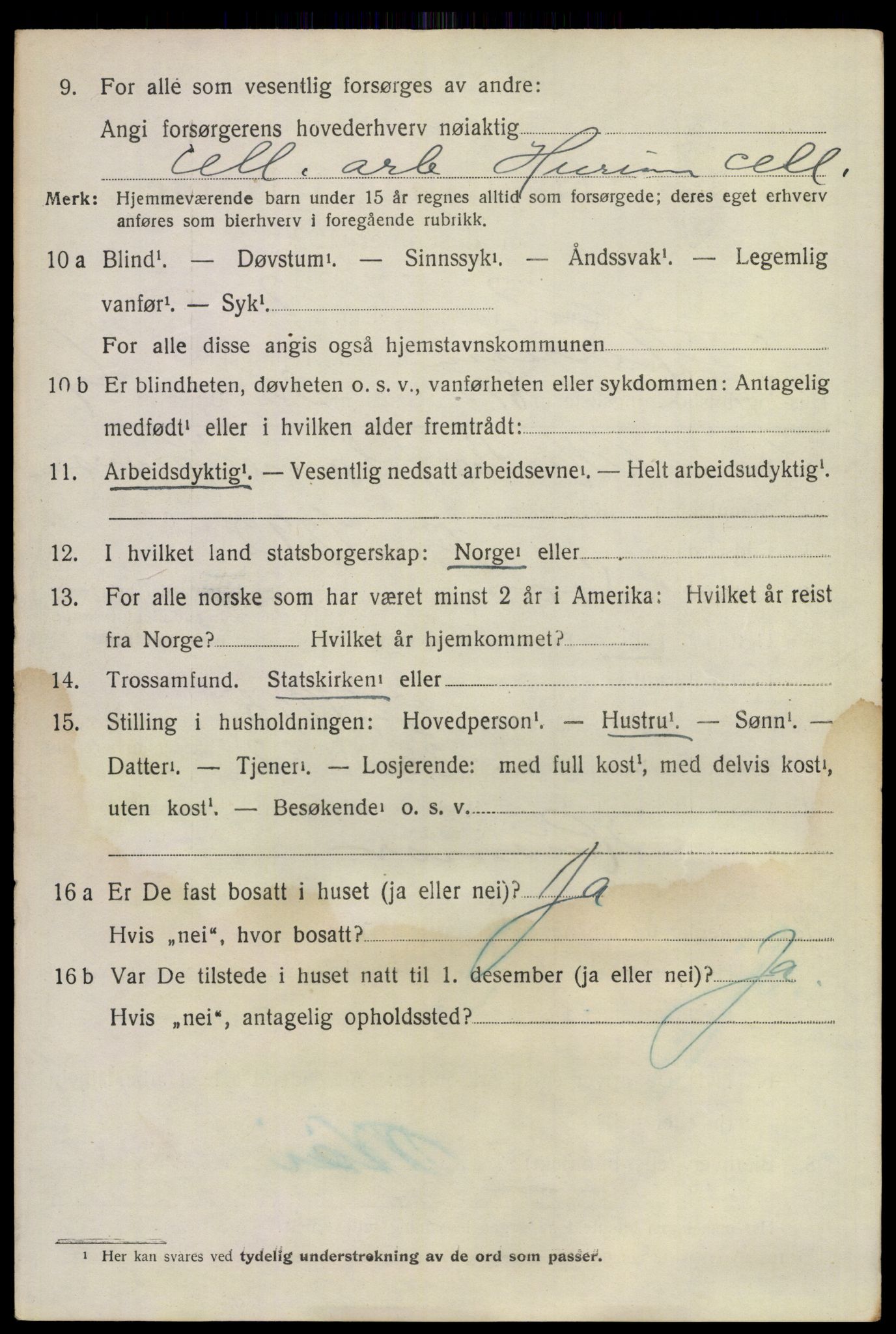 SAKO, 1920 census for Hurum, 1920, p. 10093
