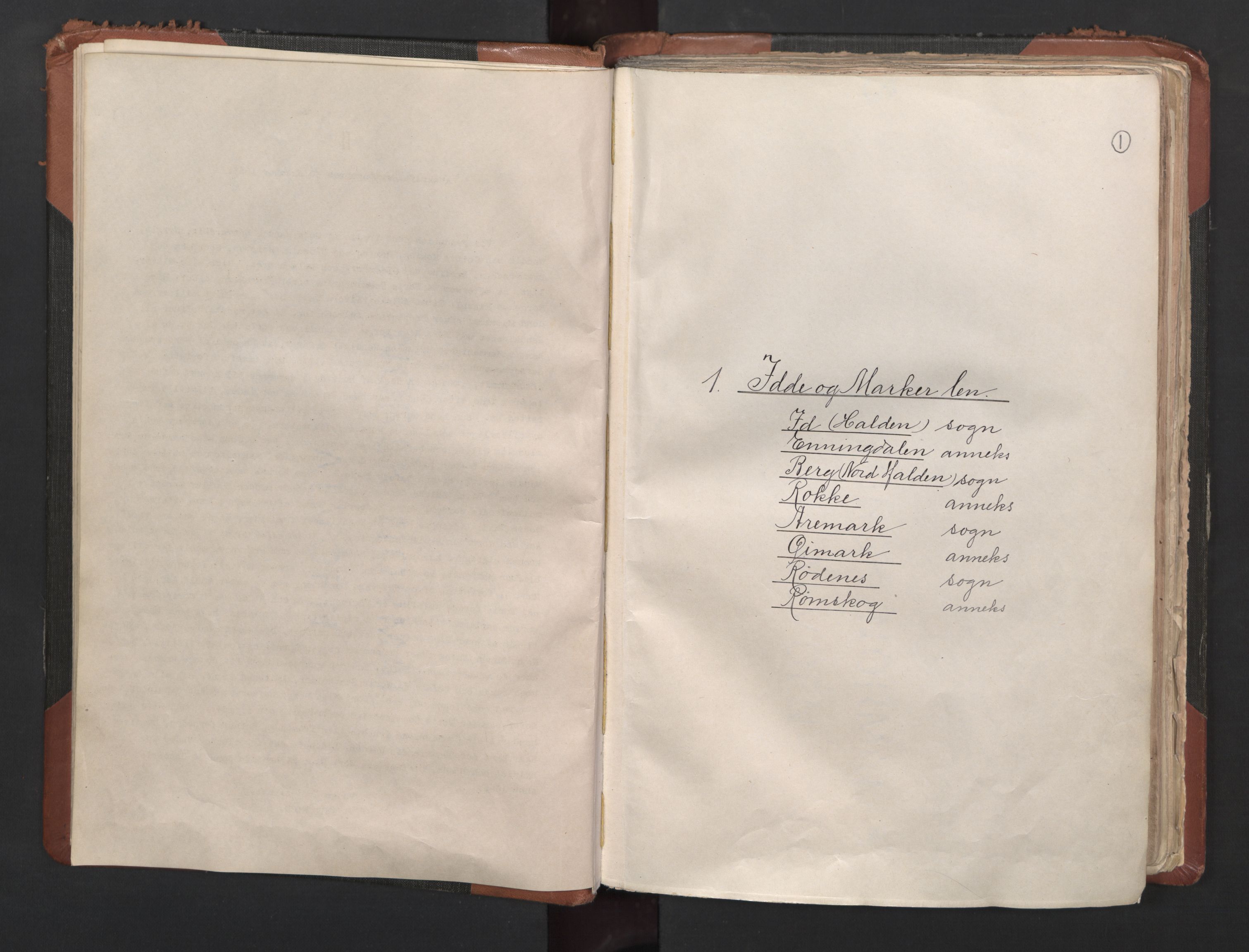 RA, Bailiff's Census 1664-1666, no. 1: Modern Østfold county, 1664, p. 1