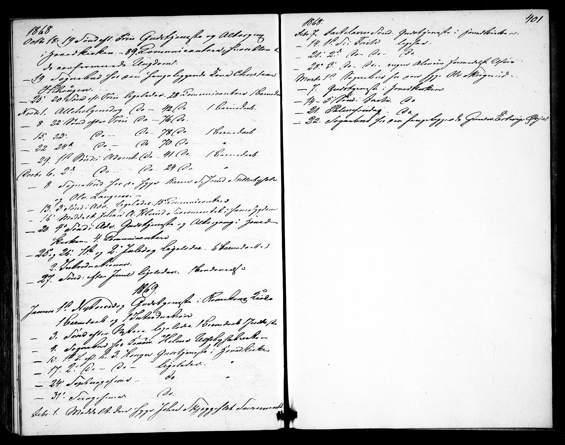 Rødenes prestekontor Kirkebøker, AV/SAO-A-2005/F/Fa/L0007: Parish register (official) no. I 7, 1860-1869, p. 401