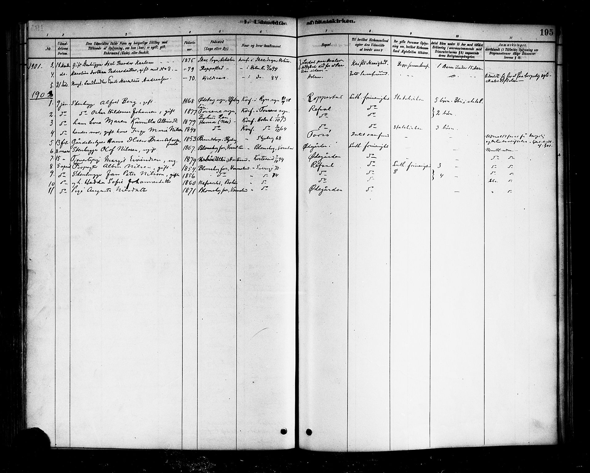 Borge prestekontor Kirkebøker, AV/SAO-A-10903/F/Fb/L0003: Parish register (official) no. II 3, 1878-1902, p. 195