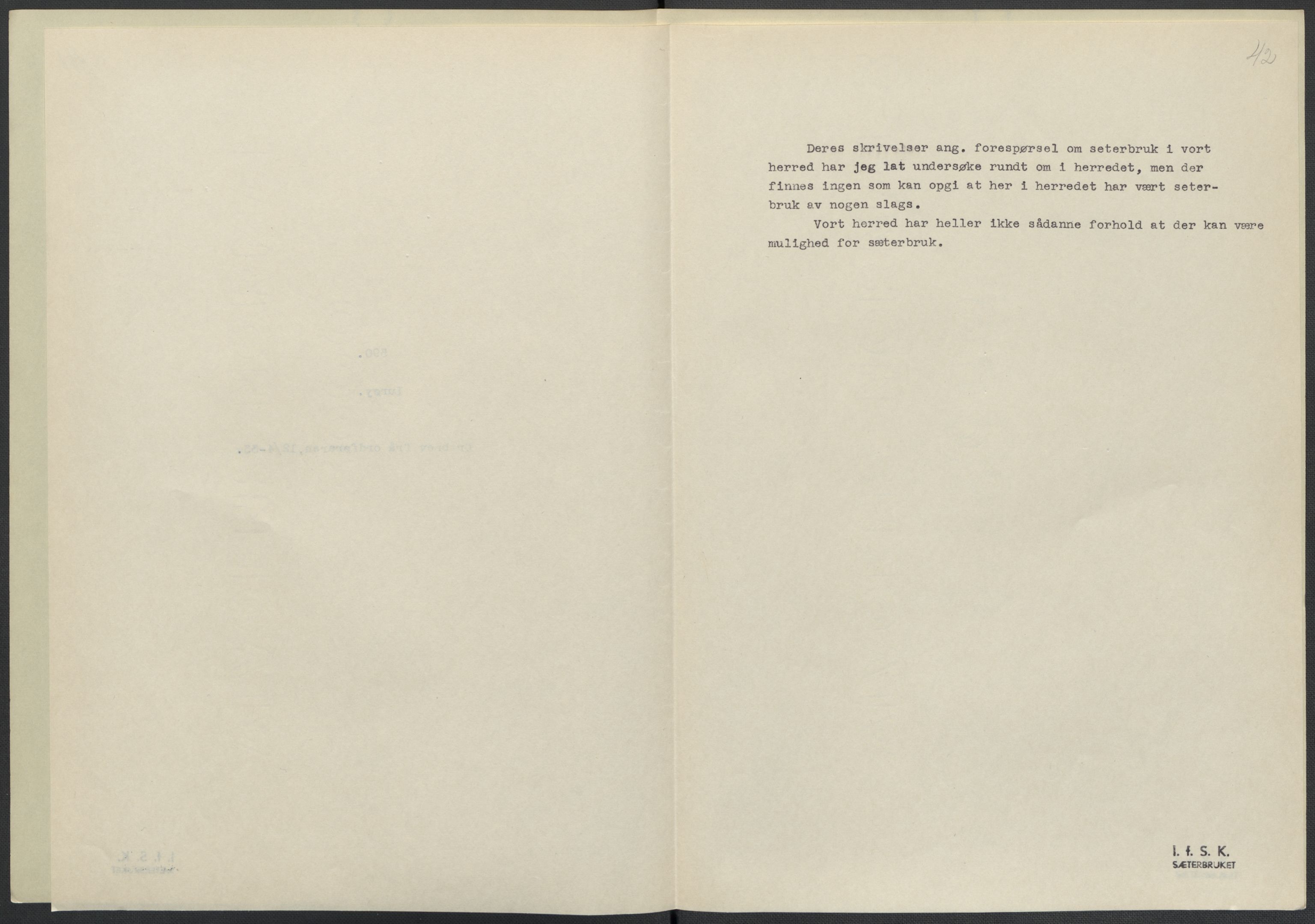 Instituttet for sammenlignende kulturforskning, AV/RA-PA-0424/F/Fc/L0016/0002: Eske B16: / Nordland (perm XLVII), 1932-1936, p. 42