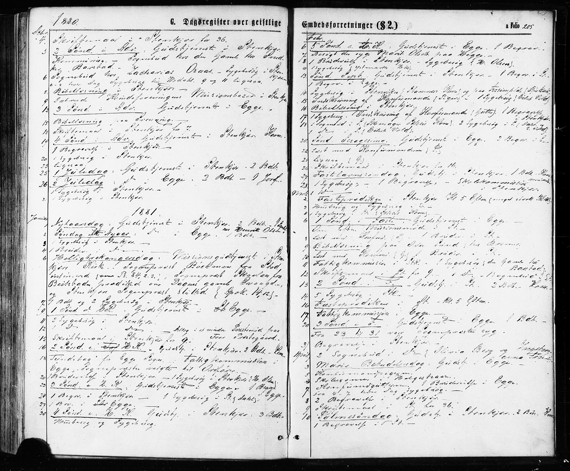 Ministerialprotokoller, klokkerbøker og fødselsregistre - Nord-Trøndelag, SAT/A-1458/739/L0370: Parish register (official) no. 739A02, 1868-1881, p. 205