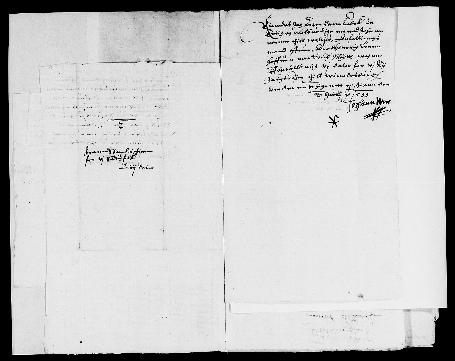 Rentekammeret inntil 1814, Reviderte regnskaper, Lensregnskaper, AV/RA-EA-5023/R/Rb/Rbp/L0002: Bratsberg len, 1599-1609