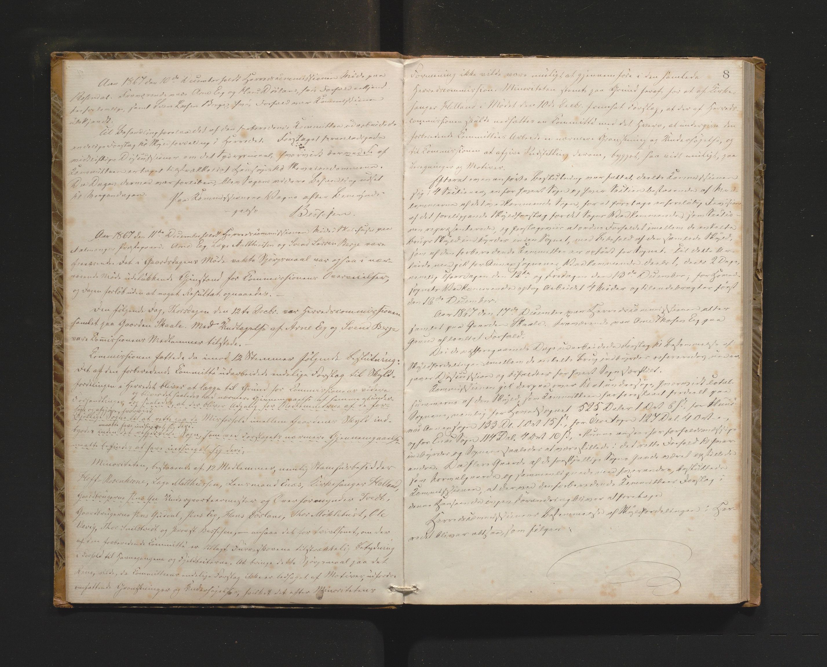 Kvinnherad kommune. Herredskommisjonen av 1883, IKAH/1224-181/A/Aa/L0001: Møtebok for Kvinnherad herredskommisjon, 1864-1870