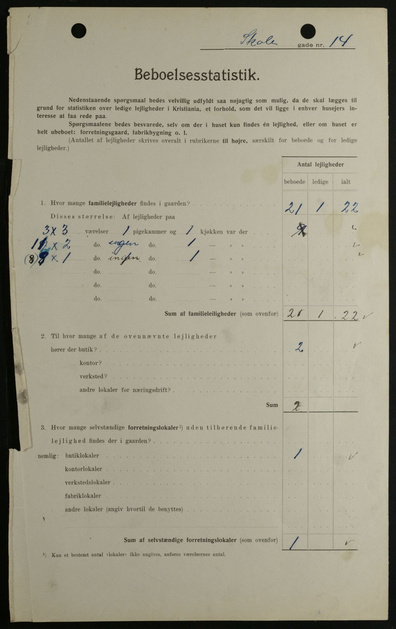 OBA, Municipal Census 1908 for Kristiania, 1908, p. 86721