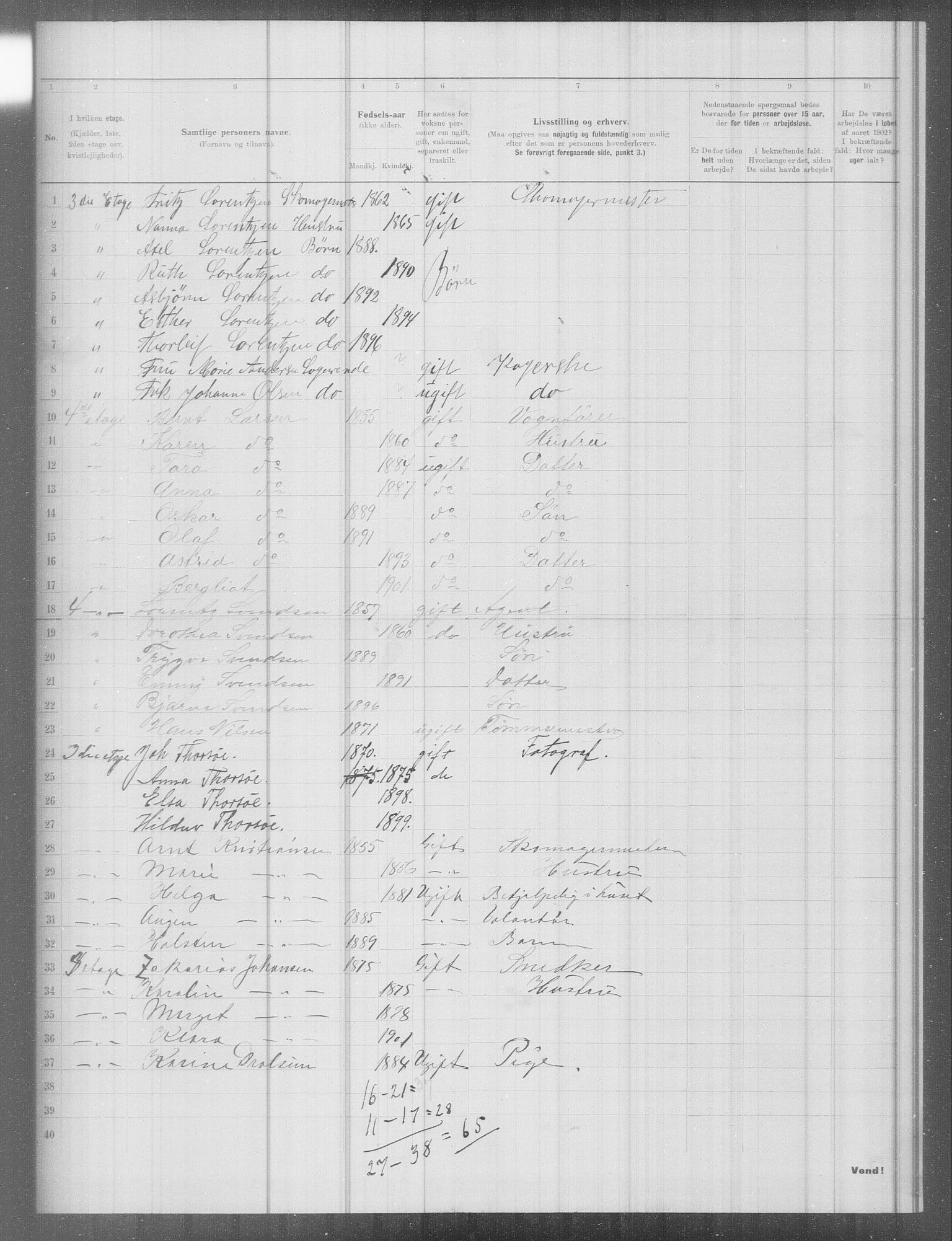 OBA, Municipal Census 1902 for Kristiania, 1902, p. 7632