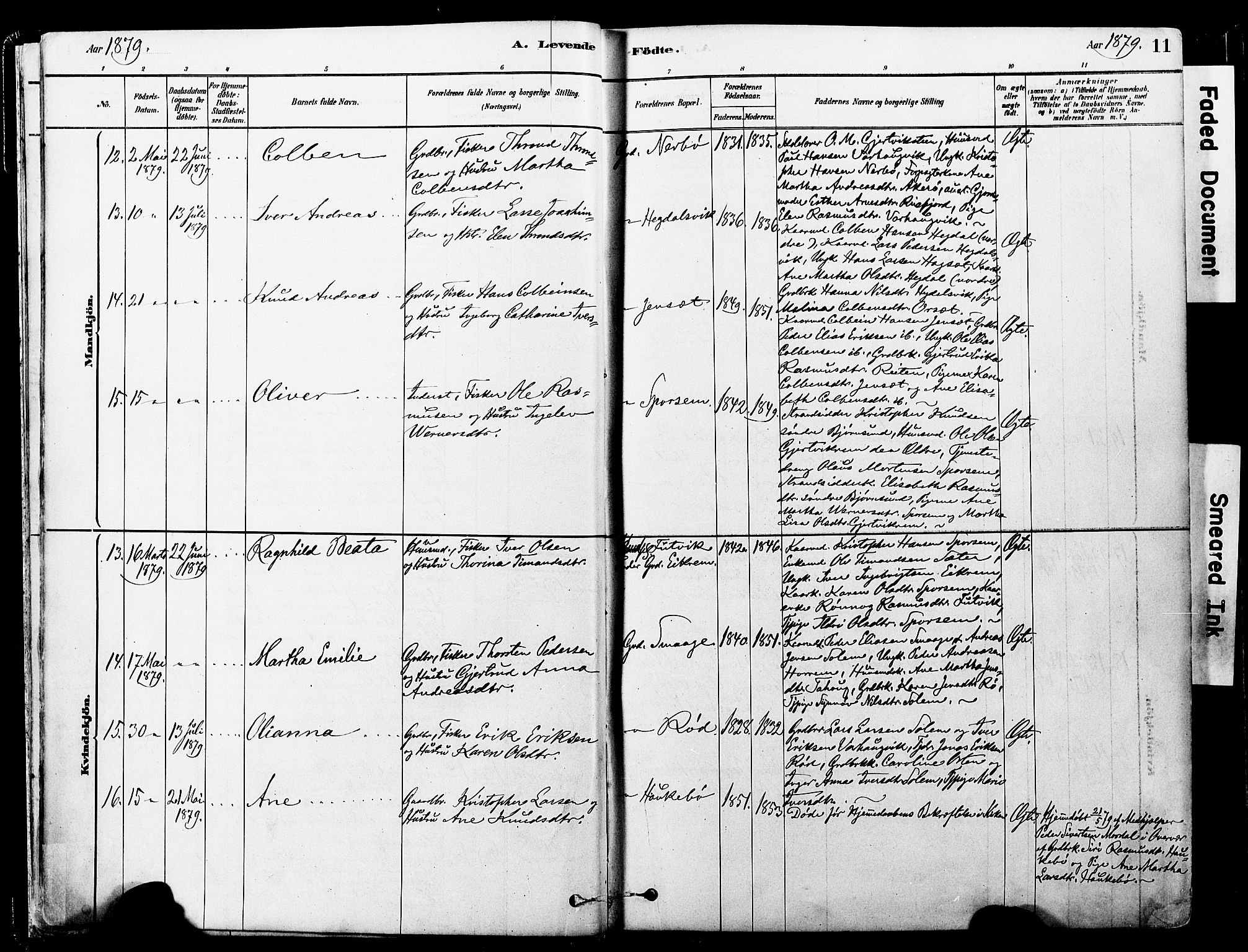 Ministerialprotokoller, klokkerbøker og fødselsregistre - Møre og Romsdal, AV/SAT-A-1454/560/L0721: Parish register (official) no. 560A05, 1878-1917, p. 11