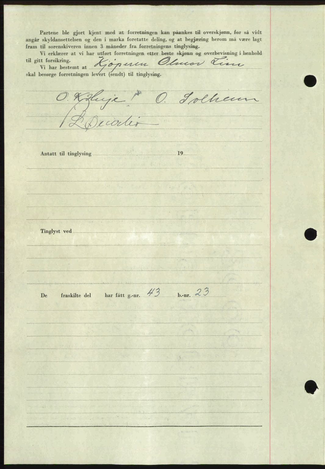 Romsdal sorenskriveri, AV/SAT-A-4149/1/2/2C: Mortgage book no. A21, 1946-1946, Diary no: : 2513/1946