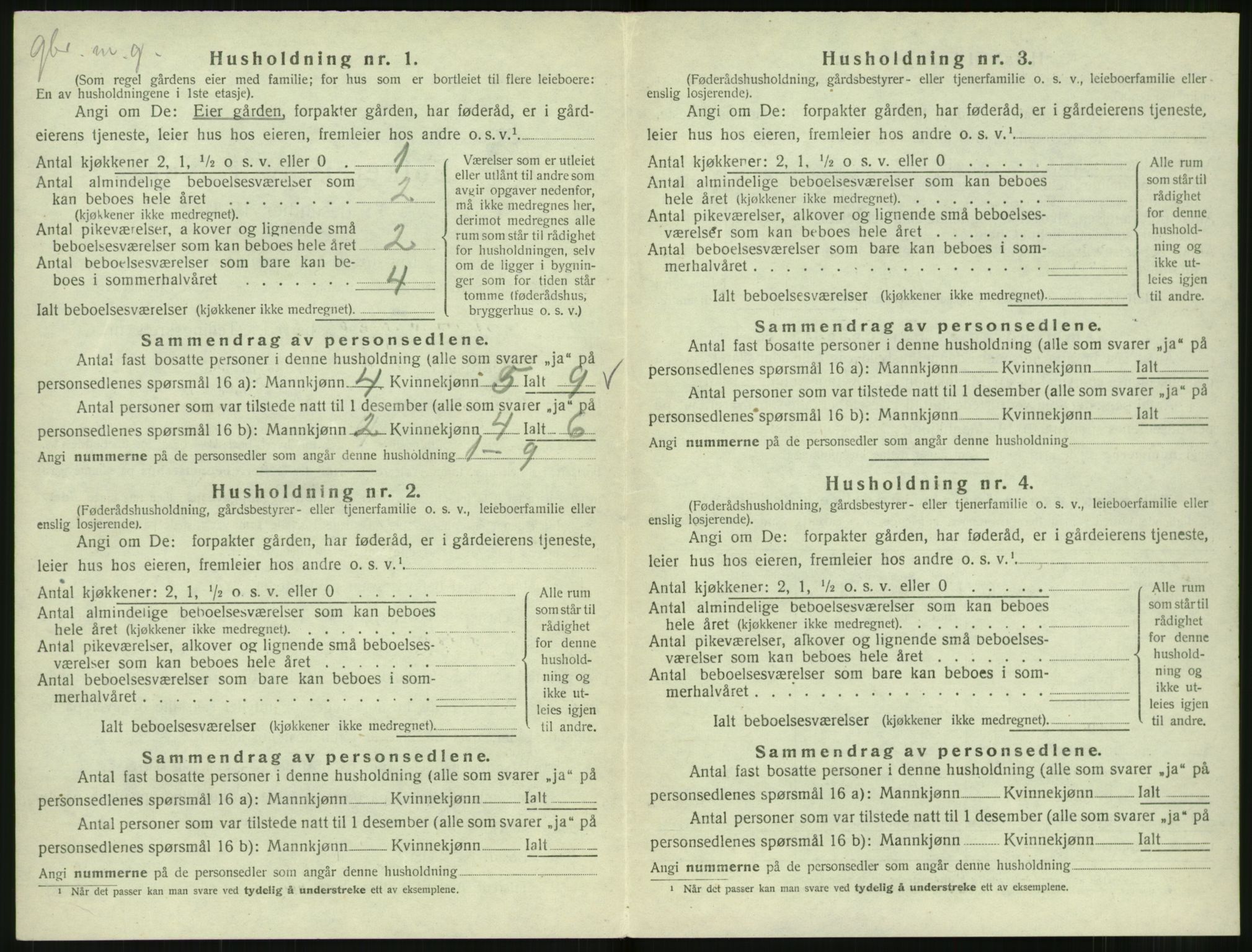 SAT, 1920 census for Norddal, 1920, p. 386