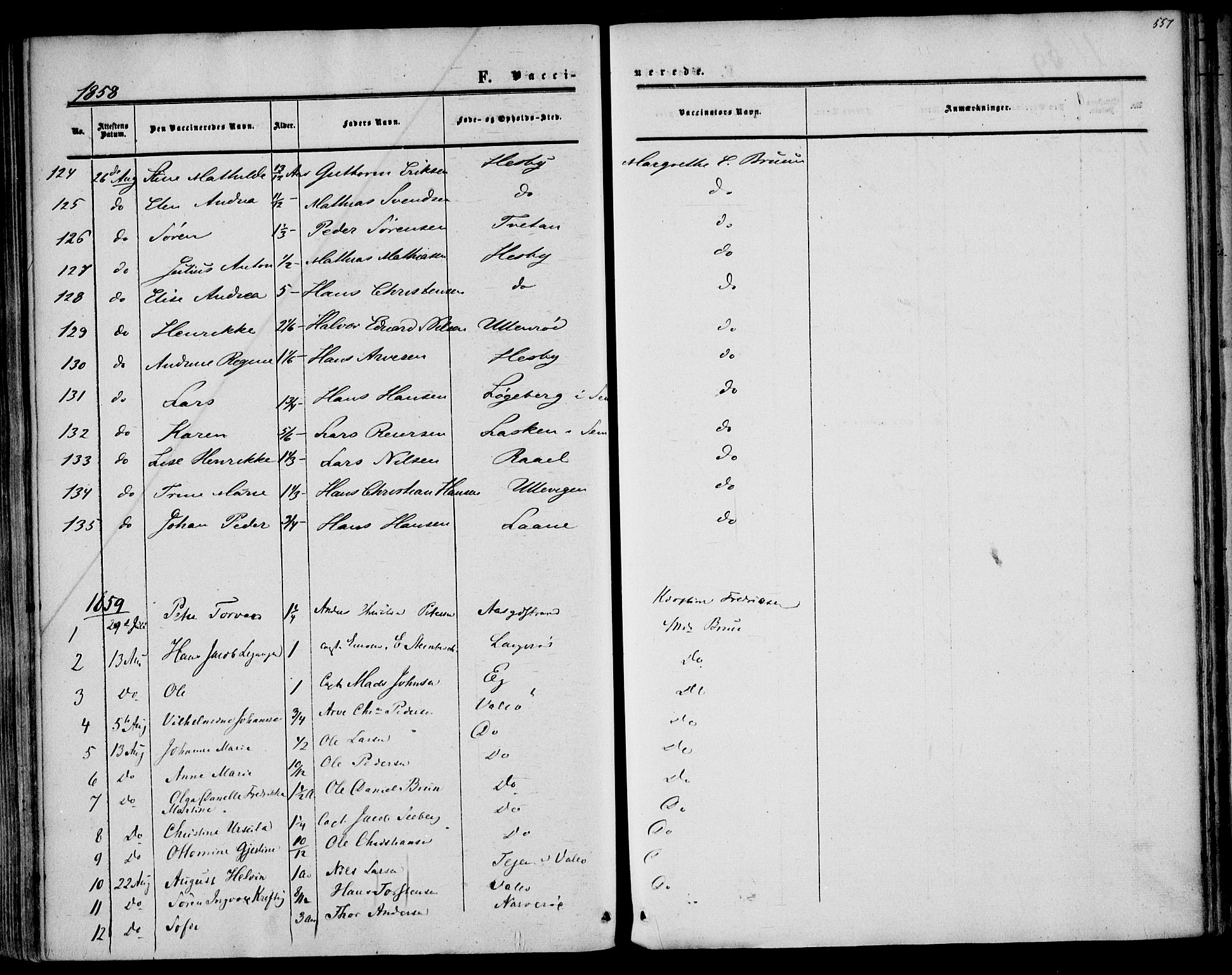 Sem kirkebøker, AV/SAKO-A-5/F/Fa/L0007: Parish register (official) no. I 7, 1856-1865, p. 557