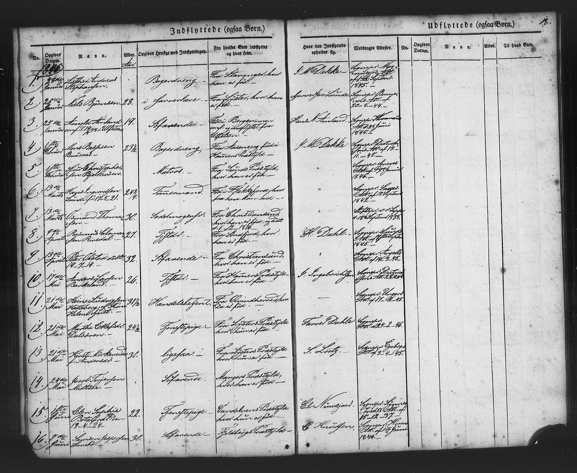 Nykirken Sokneprestembete, SAB/A-77101/H/Haa/L0049: Parish register (official) no. G 1, 1838-1860, p. 18