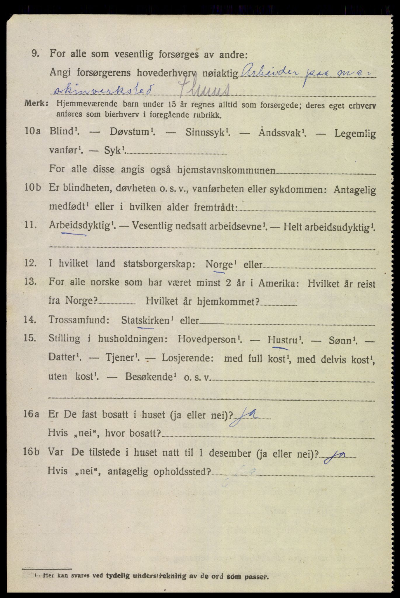 SAK, 1920 census for Flosta, 1920, p. 2865