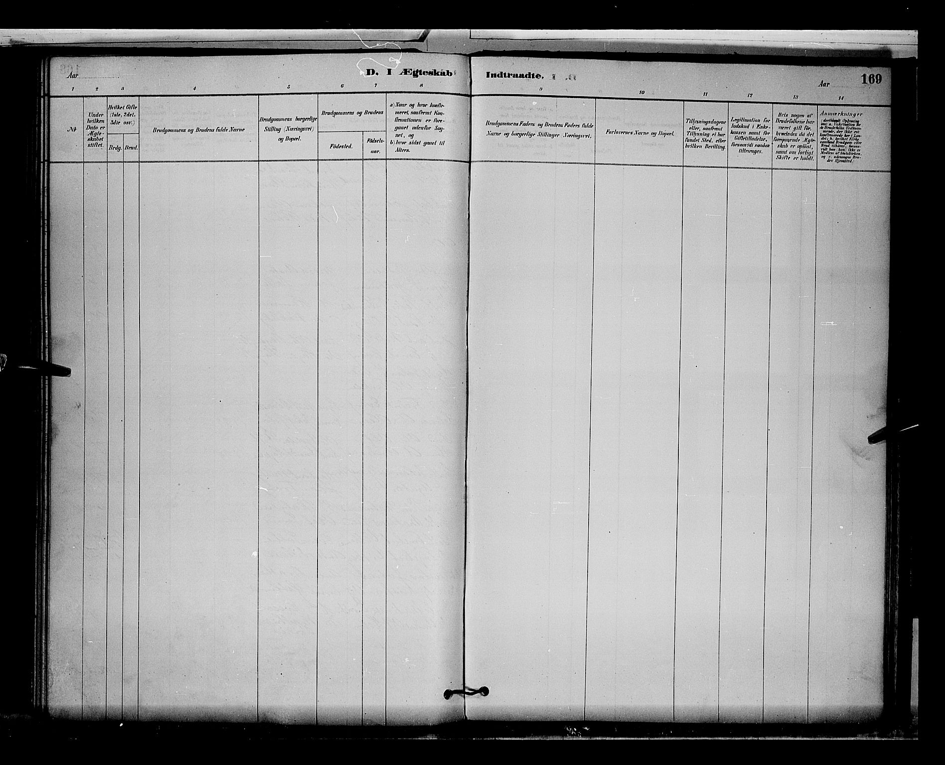 Stange prestekontor, AV/SAH-PREST-002/L/L0009: Parish register (copy) no. 9, 1883-1899, p. 169