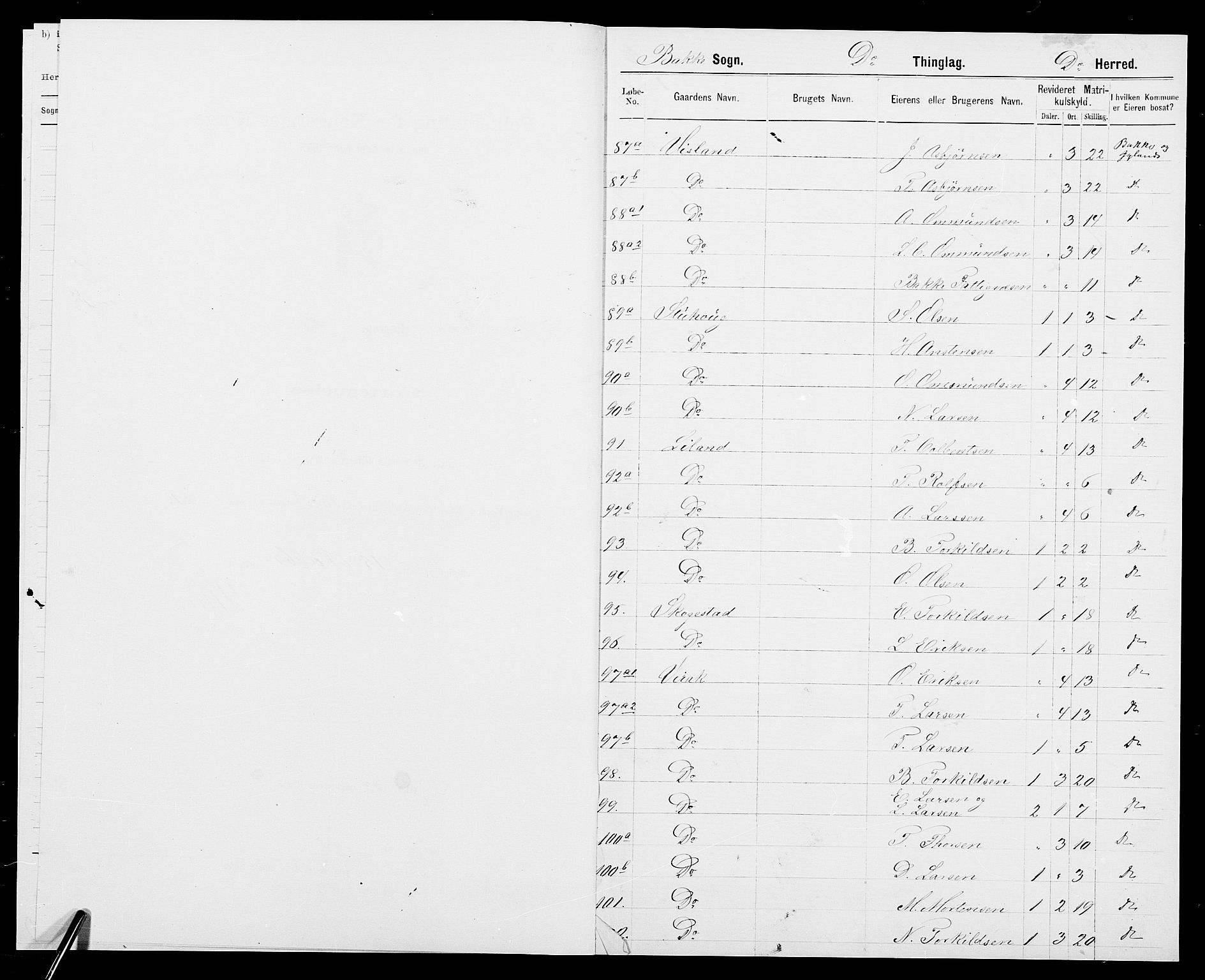 SAK, 1875 census for 1045P Bakke, 1875, p. 4