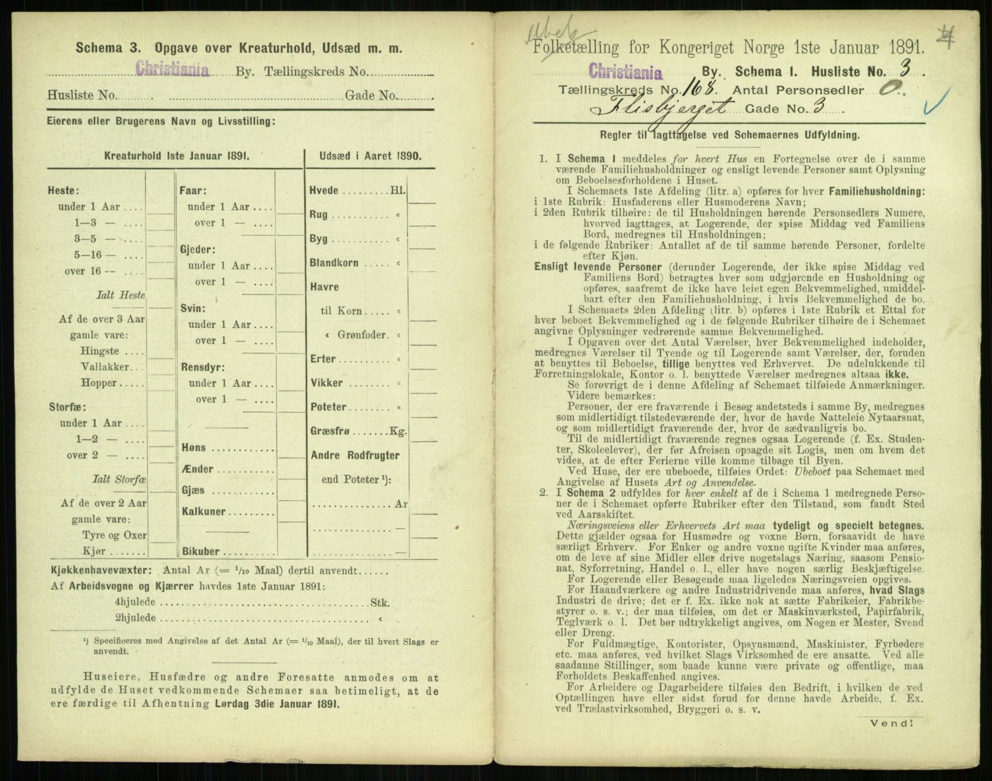 RA, 1891 census for 0301 Kristiania, 1891, p. 98052