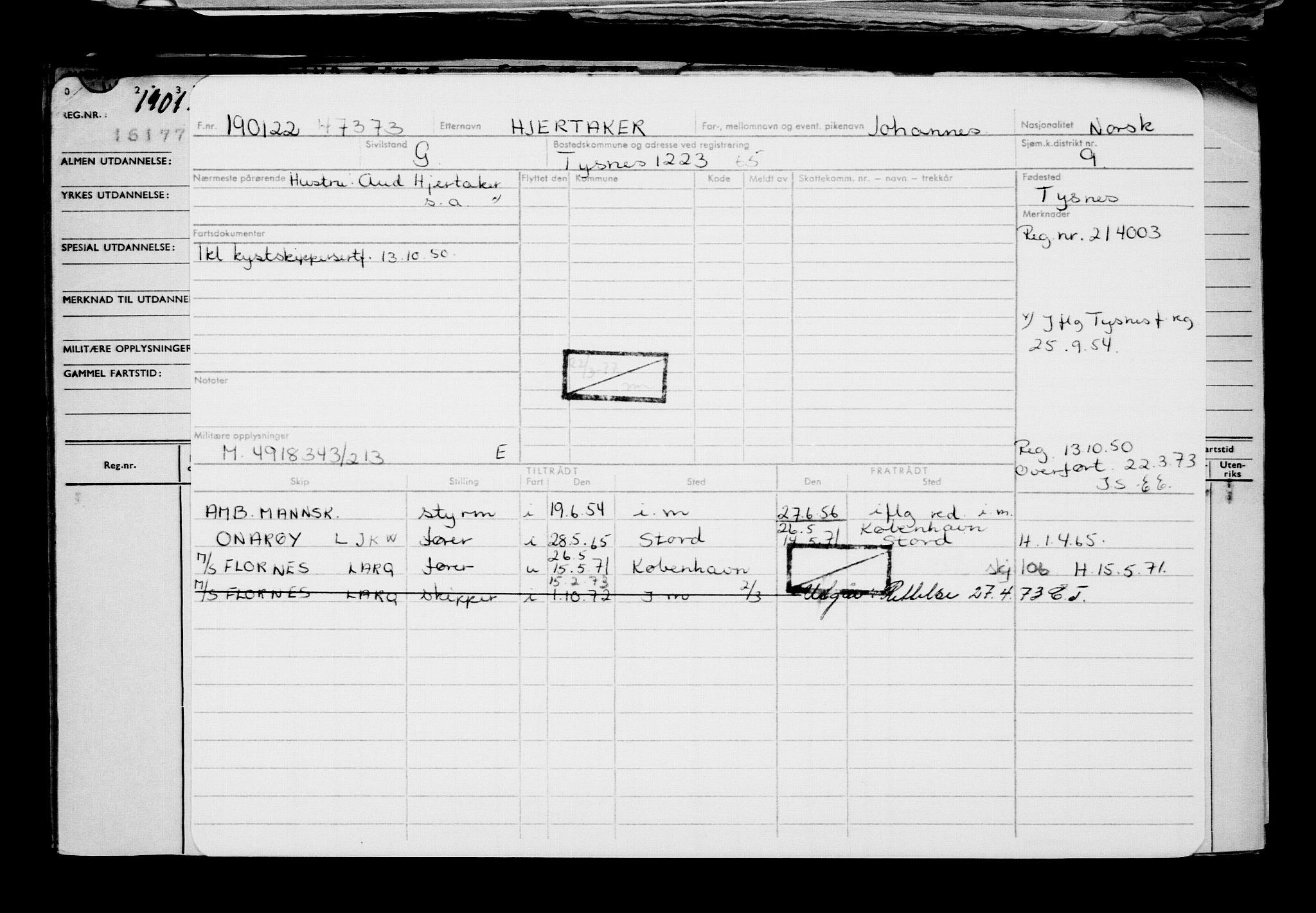 Direktoratet for sjømenn, AV/RA-S-3545/G/Gb/L0202: Hovedkort, 1922, p. 125