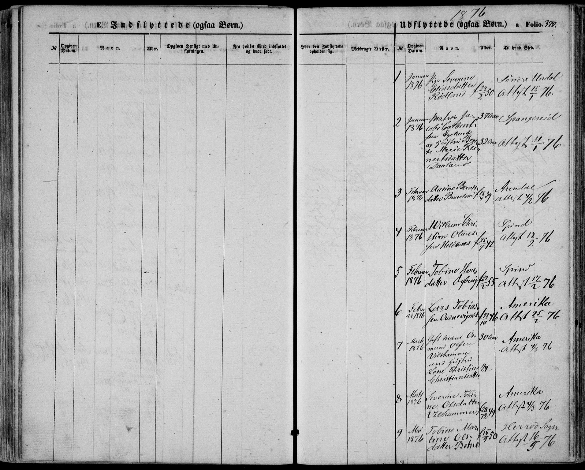 Lyngdal sokneprestkontor, SAK/1111-0029/F/Fa/Fac/L0010: Parish register (official) no. A 10, 1865-1878, p. 370