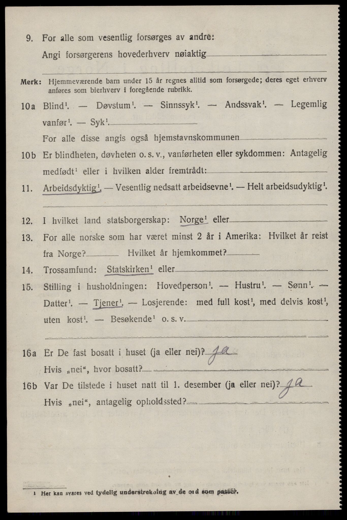 SAST, 1920 census for Vikedal, 1920, p. 5008