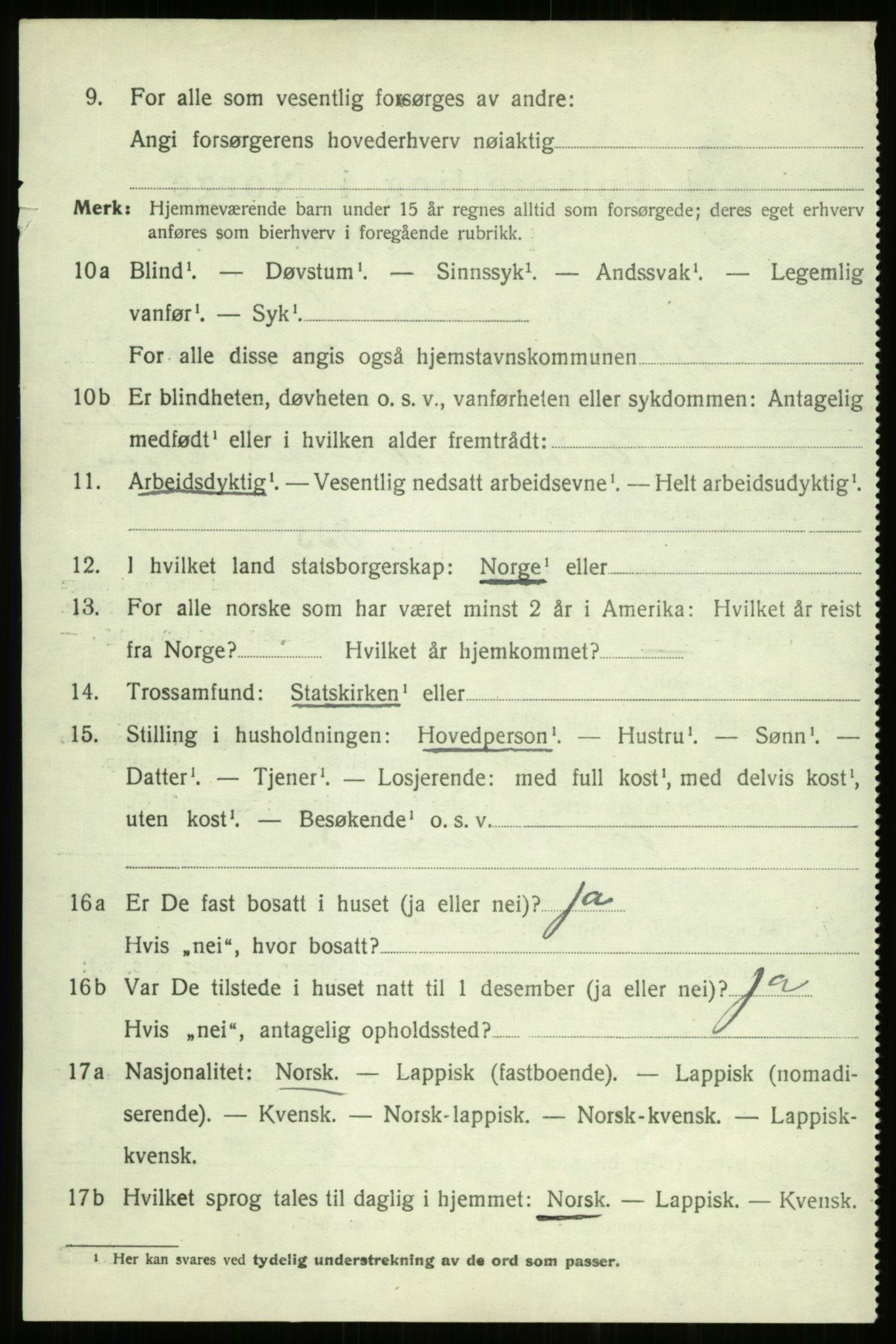 SATØ, 1920 census for Kvæfjord, 1920, p. 3712