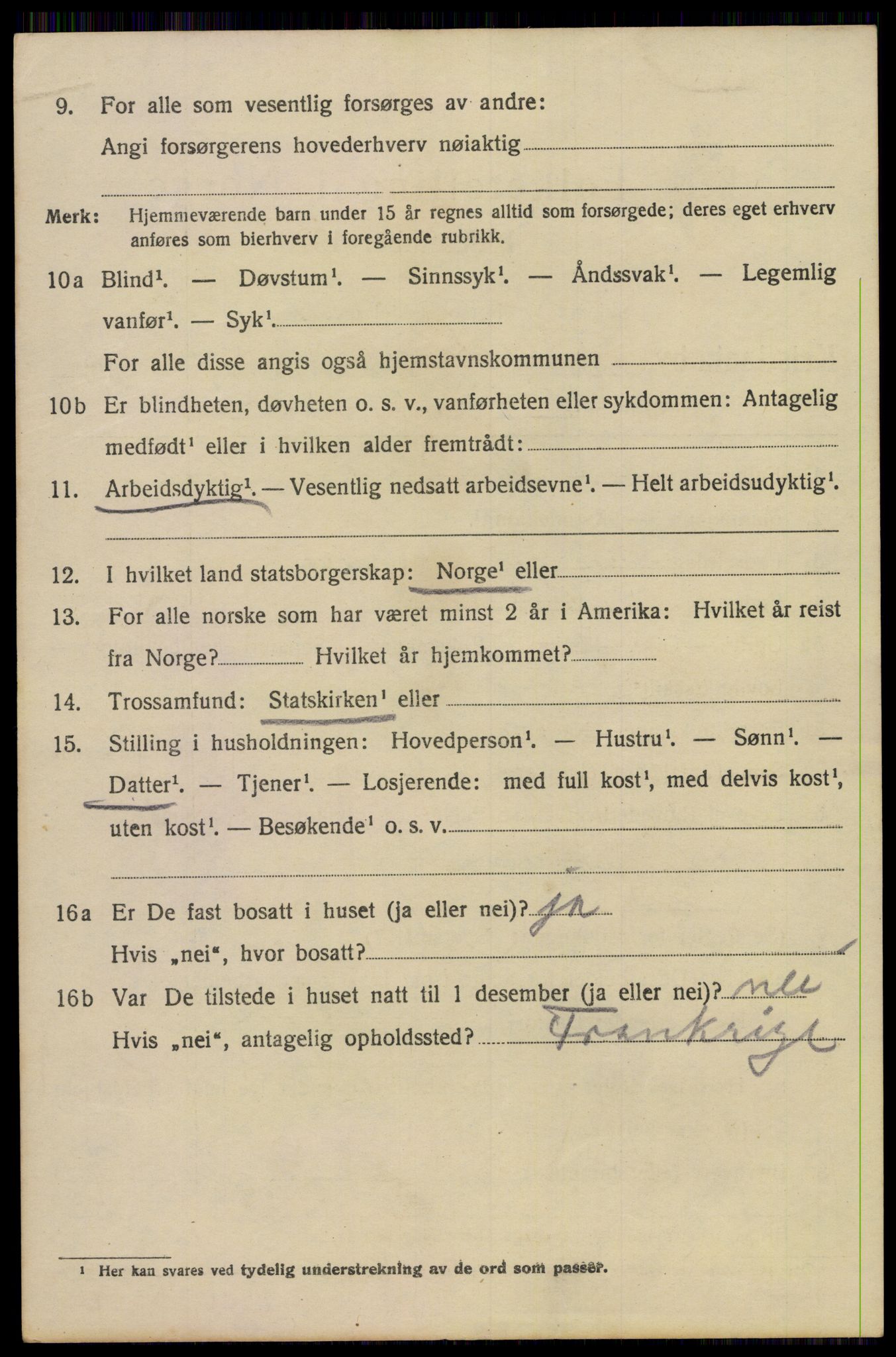 SAO, 1920 census for Kristiania, 1920, p. 267638