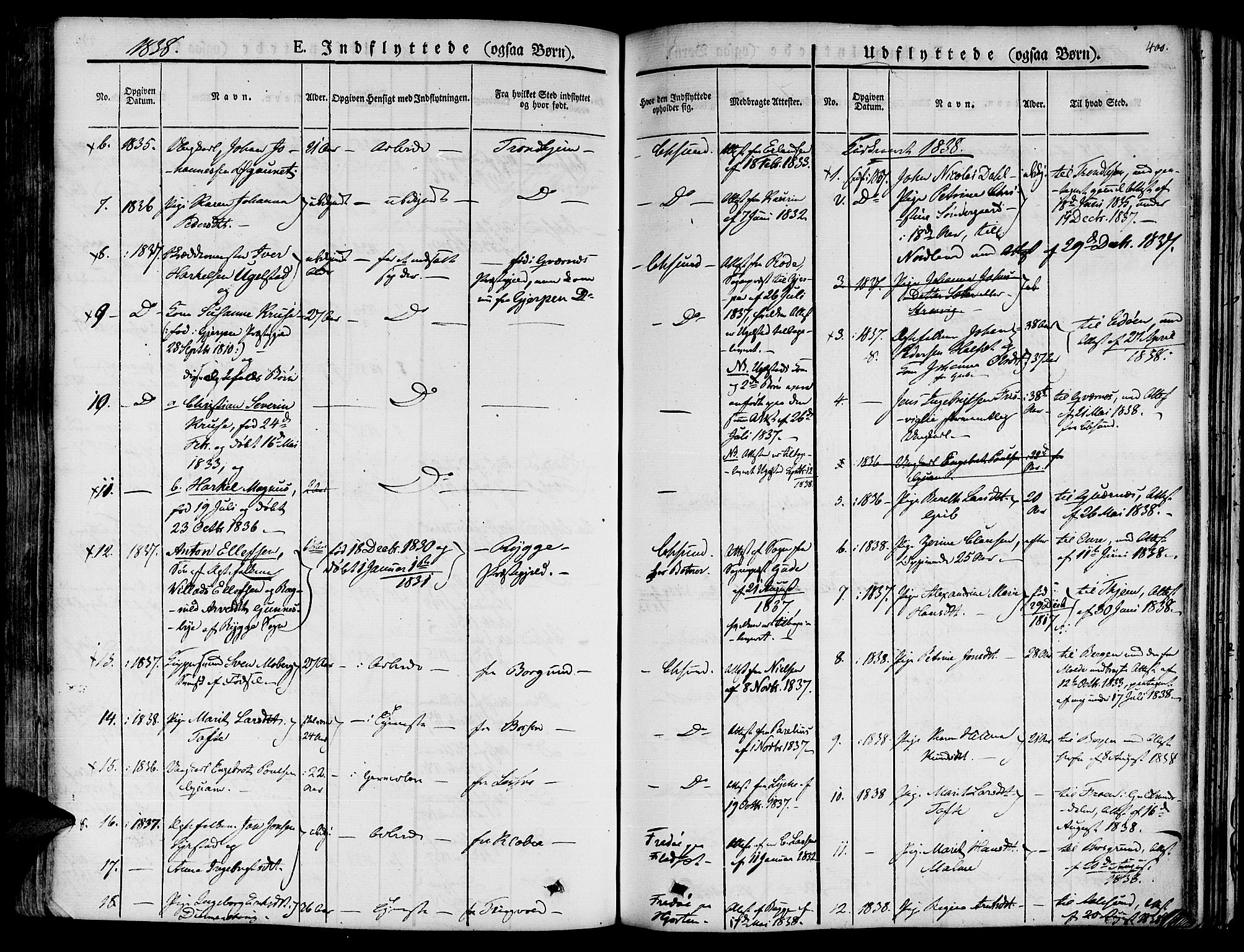 Ministerialprotokoller, klokkerbøker og fødselsregistre - Møre og Romsdal, AV/SAT-A-1454/572/L0843: Parish register (official) no. 572A06, 1832-1842, p. 400