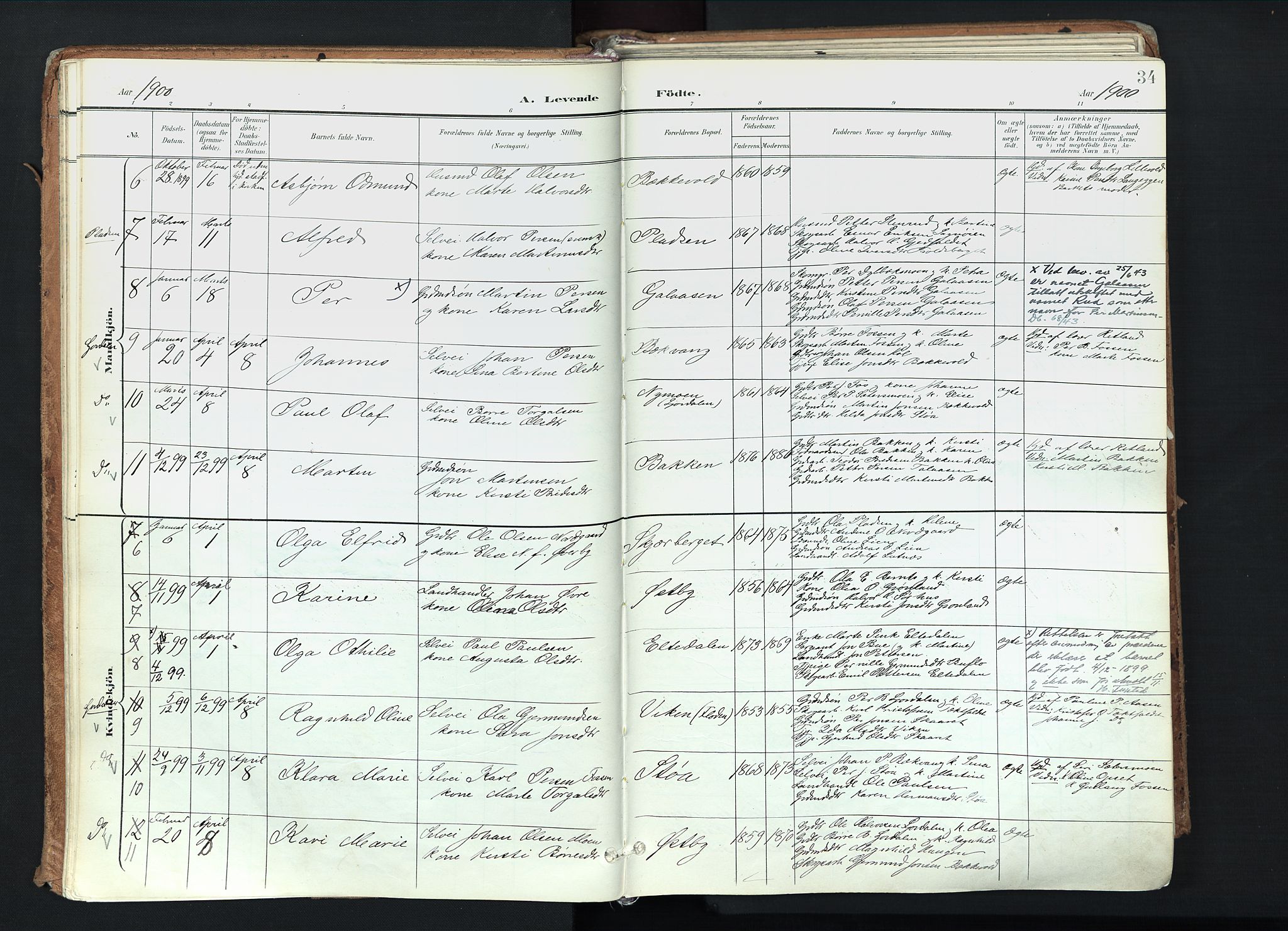 Trysil prestekontor, SAH/PREST-046/H/Ha/Haa/L0012: Parish register (official) no. 12, 1898-1917, p. 34
