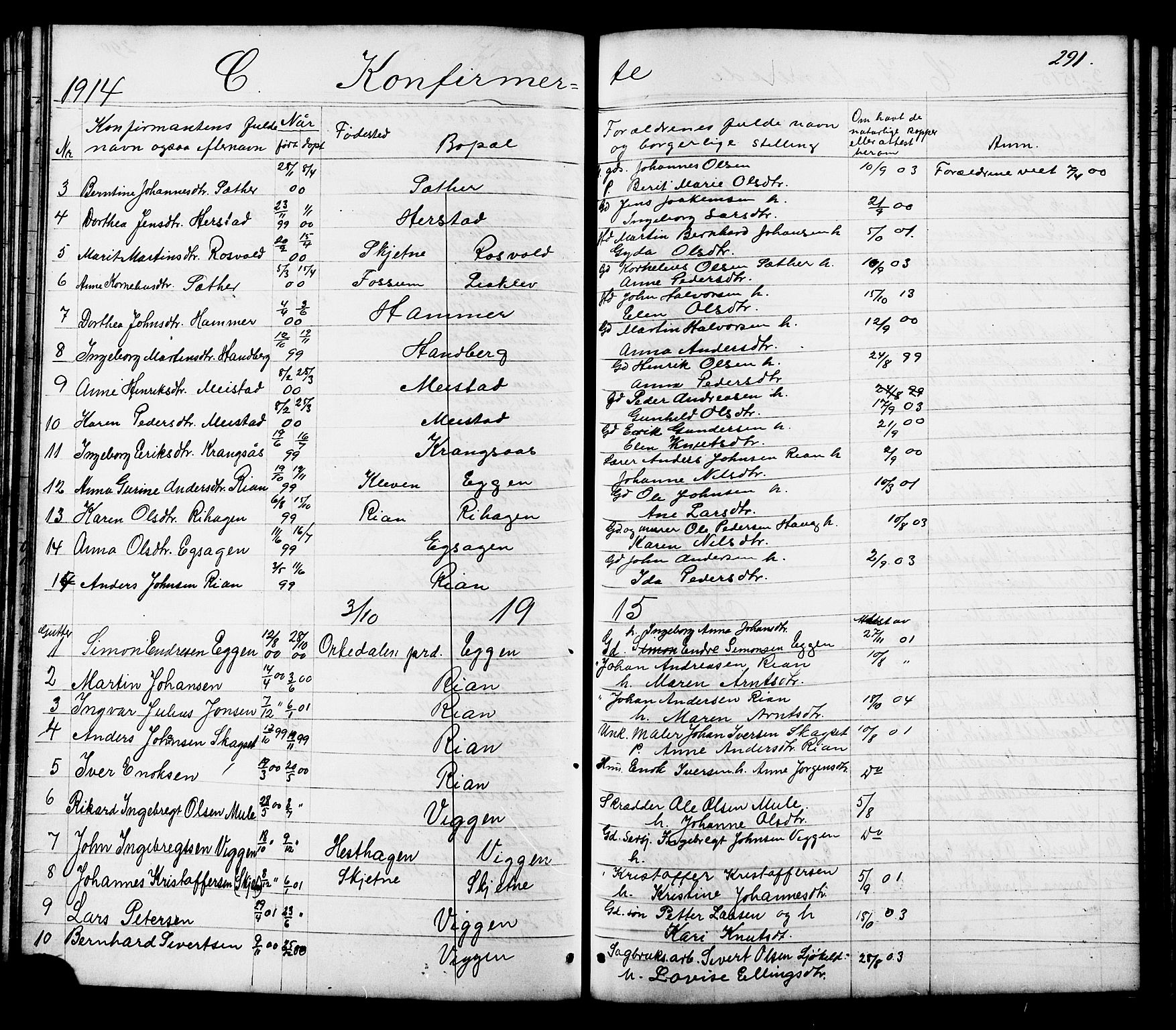 Ministerialprotokoller, klokkerbøker og fødselsregistre - Sør-Trøndelag, AV/SAT-A-1456/665/L0777: Parish register (copy) no. 665C02, 1867-1915, p. 291