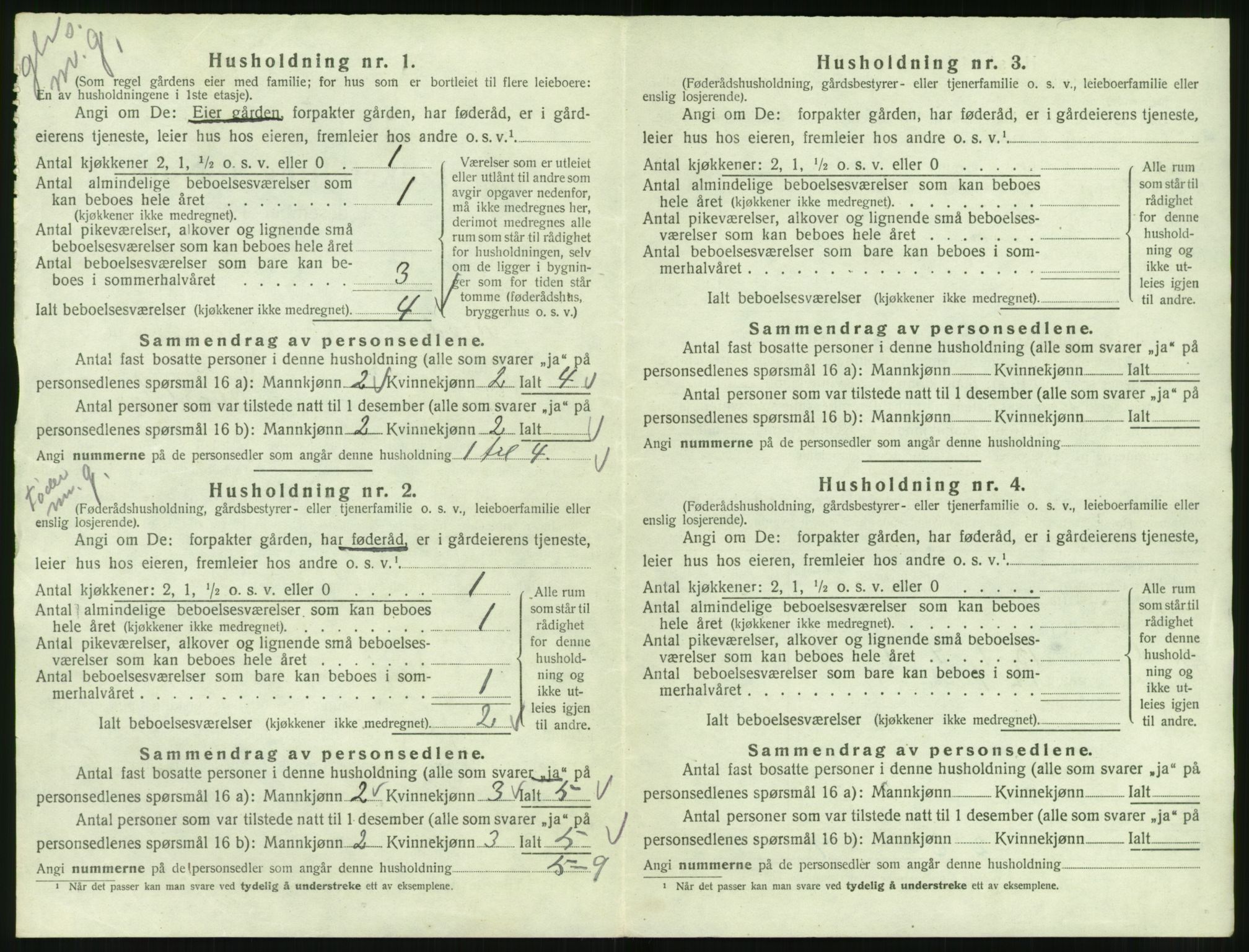 SAT, 1920 census for Rovde, 1920, p. 130