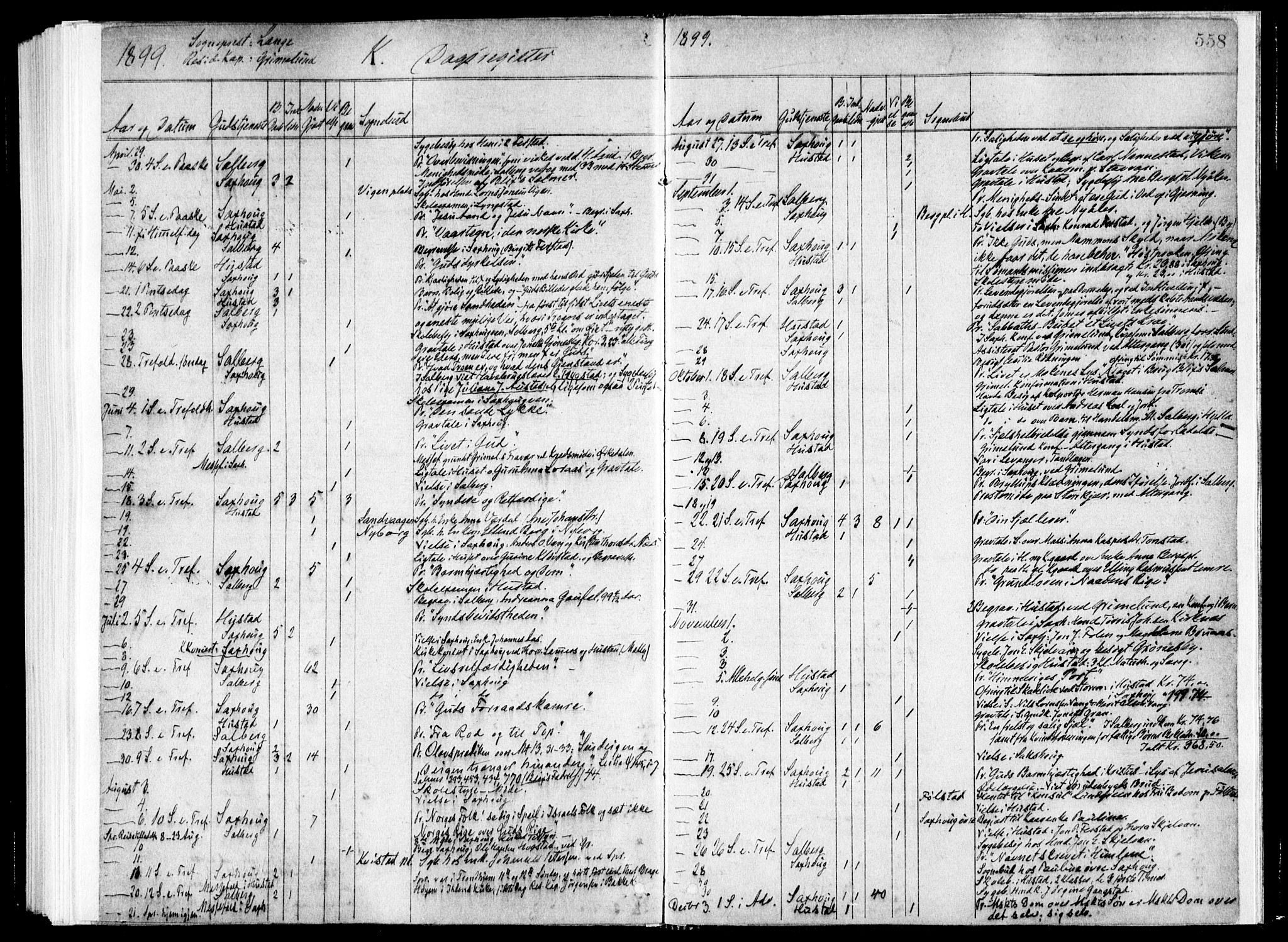Ministerialprotokoller, klokkerbøker og fødselsregistre - Nord-Trøndelag, SAT/A-1458/730/L0285: Parish register (official) no. 730A10, 1879-1914, p. 558