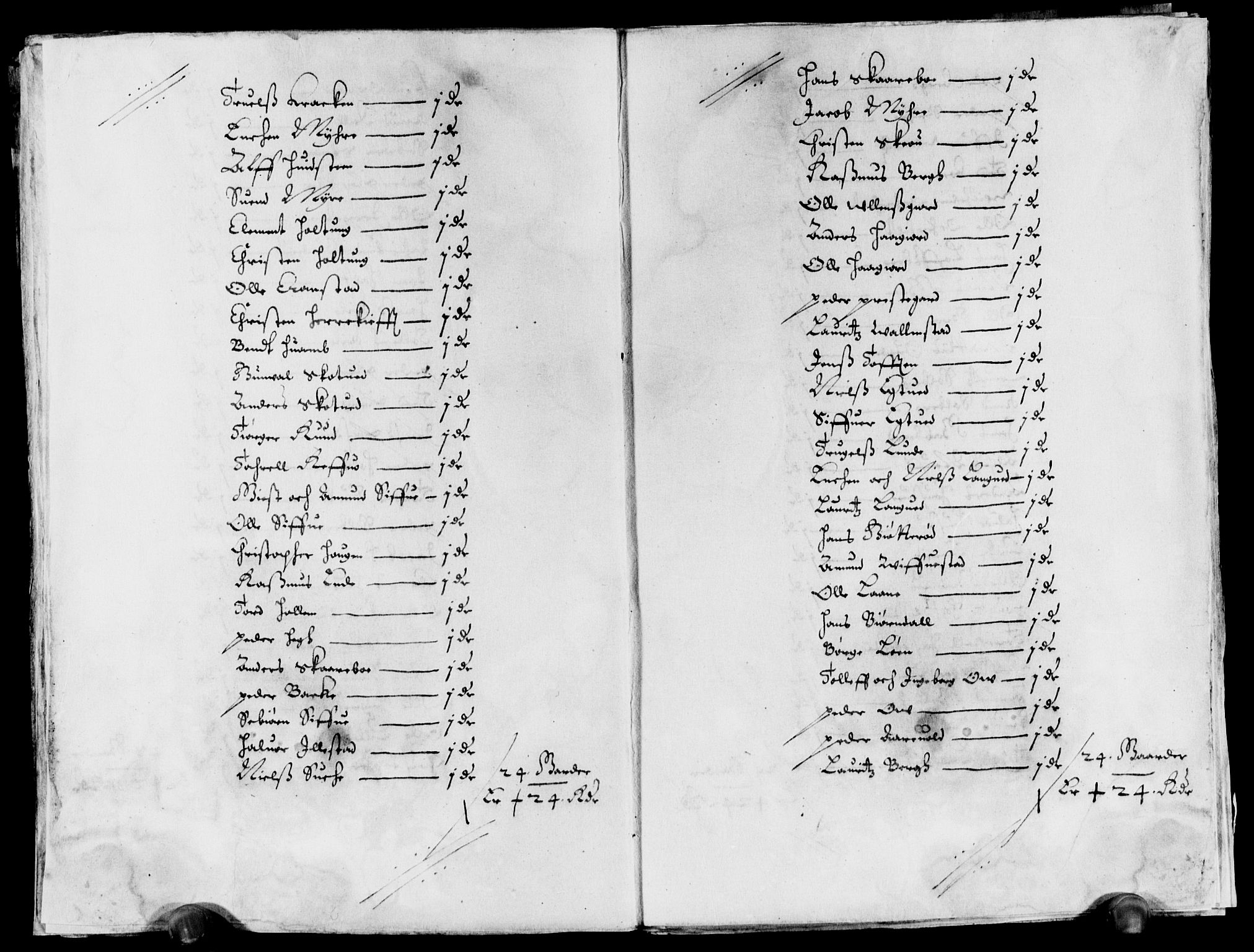 Rentekammeret inntil 1814, Reviderte regnskaper, Lensregnskaper, AV/RA-EA-5023/R/Rb/Rbo/L0027: Tønsberg len, 1645-1647