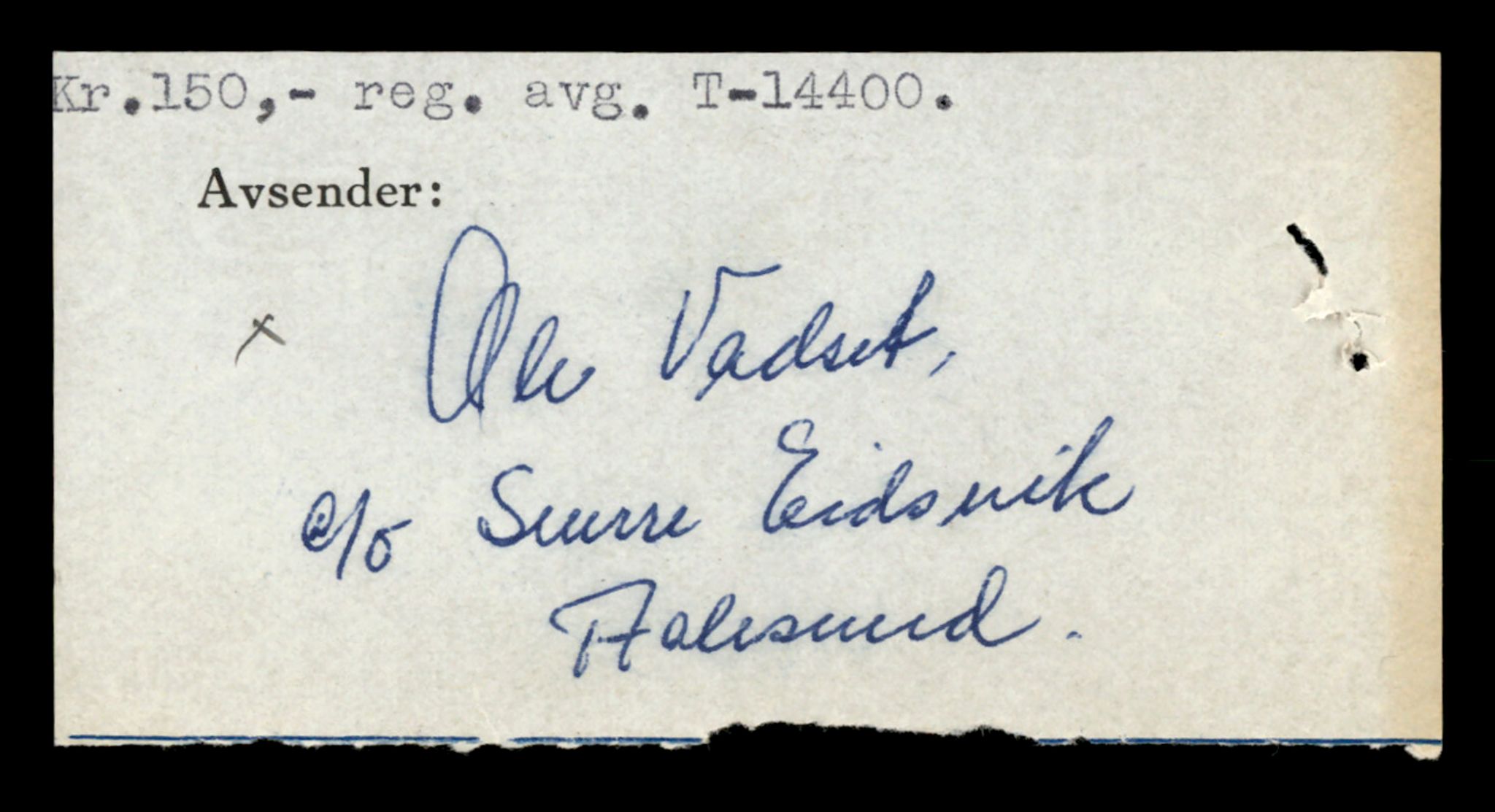 Møre og Romsdal vegkontor - Ålesund trafikkstasjon, AV/SAT-A-4099/F/Fe/L0045: Registreringskort for kjøretøy T 14320 - T 14444, 1927-1998, p. 2076