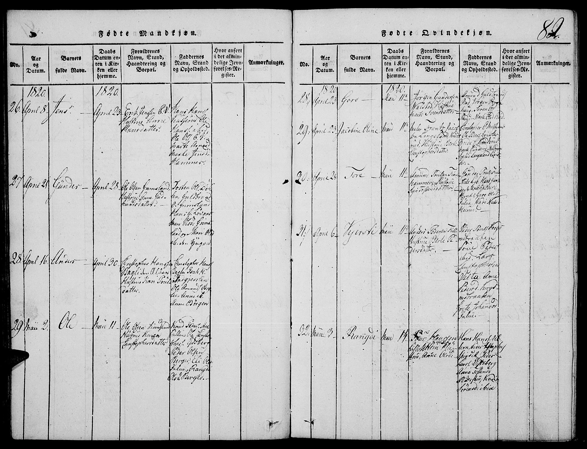 Strøm-Odalen prestekontor, AV/SAH-PREST-028/H/Ha/Hab/L0001: Parish register (copy) no. 1, 1813-1825, p. 82