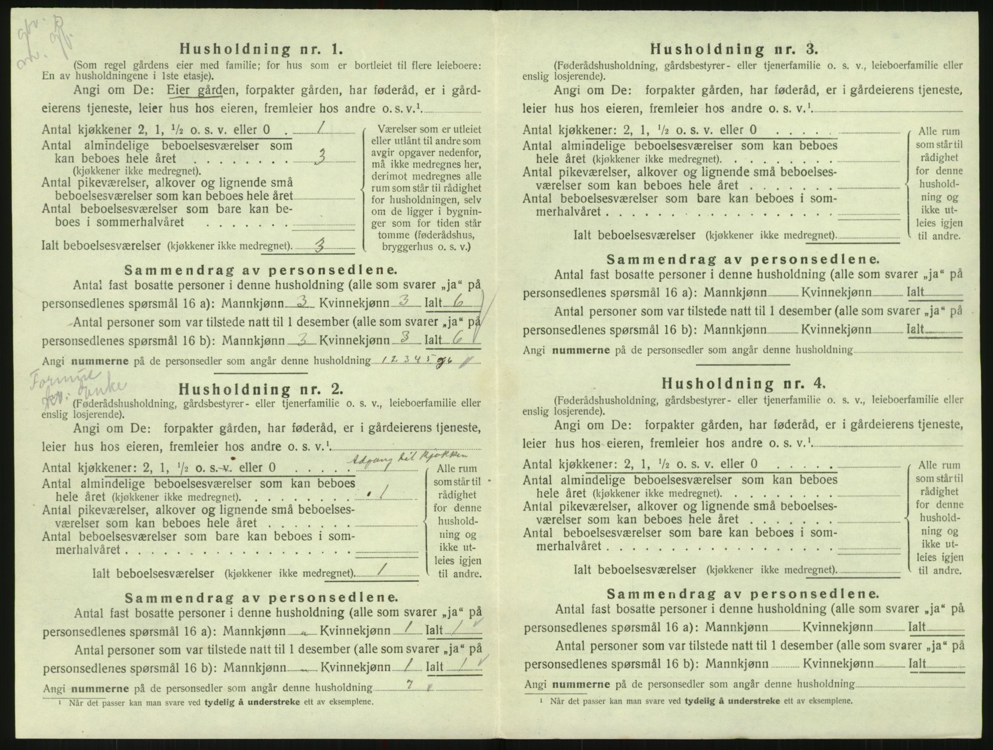 SAK, 1920 census for Randesund, 1920, p. 73