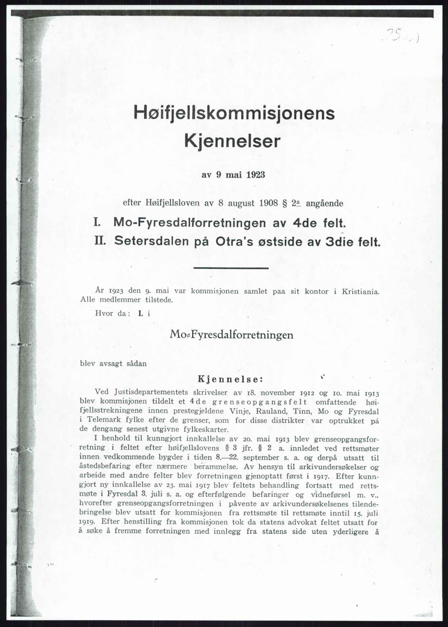Høyfjellskommisjonen, RA/S-1546/X/Xa/L0001: Nr. 1-33, 1909-1953, p. 1321