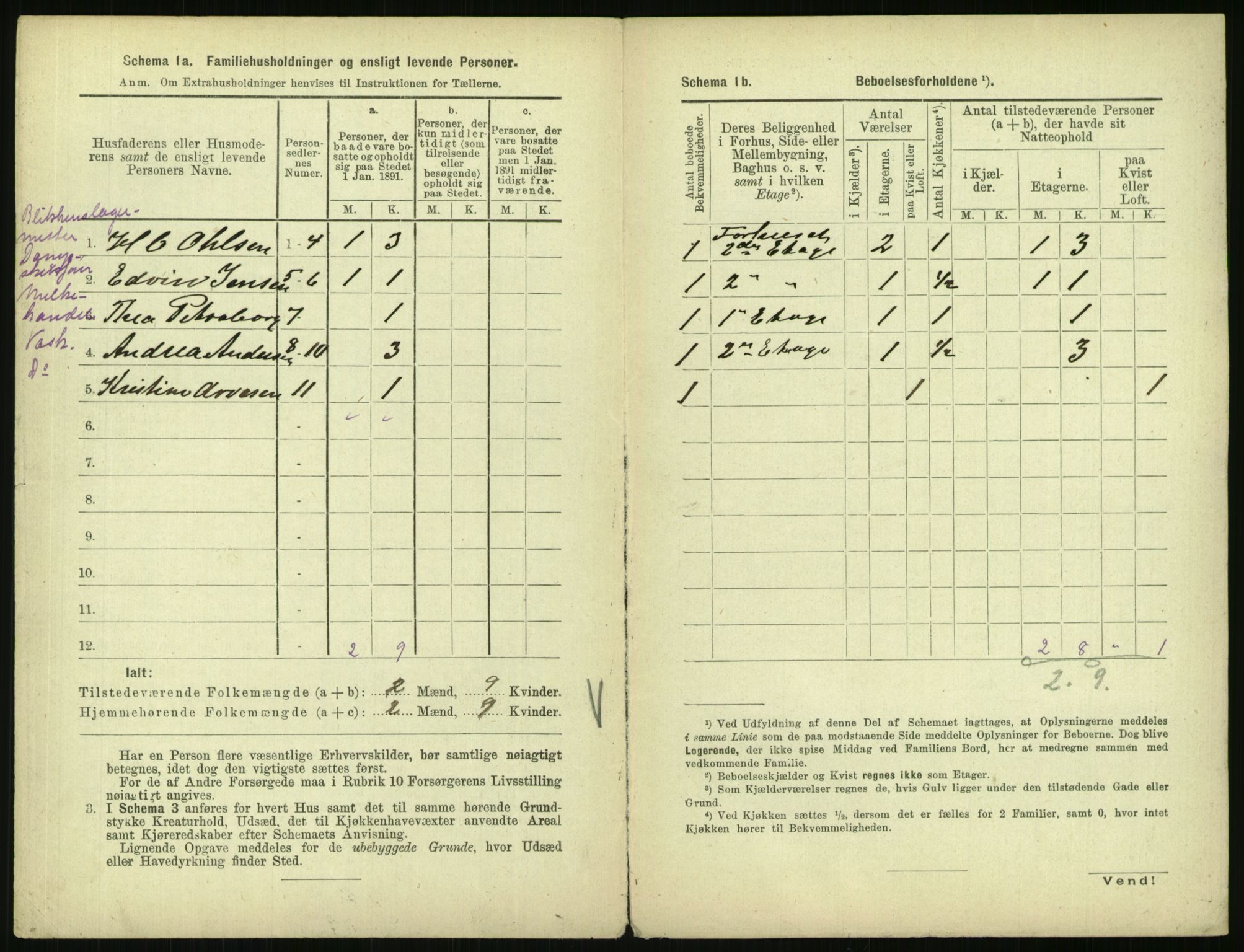 RA, 1891 census for 0301 Kristiania, 1891, p. 6814