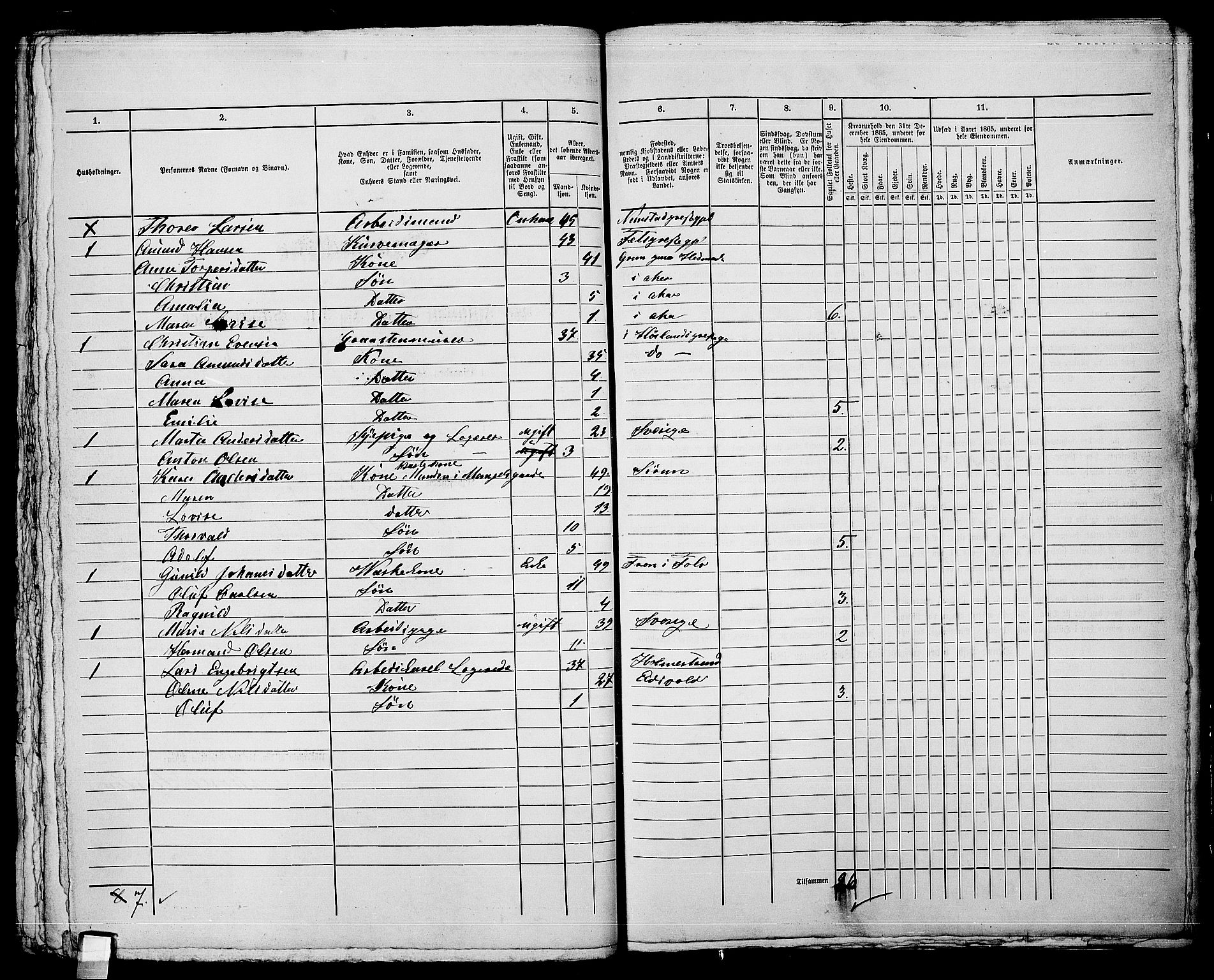 RA, 1865 census for Kristiania, 1865, p. 4402