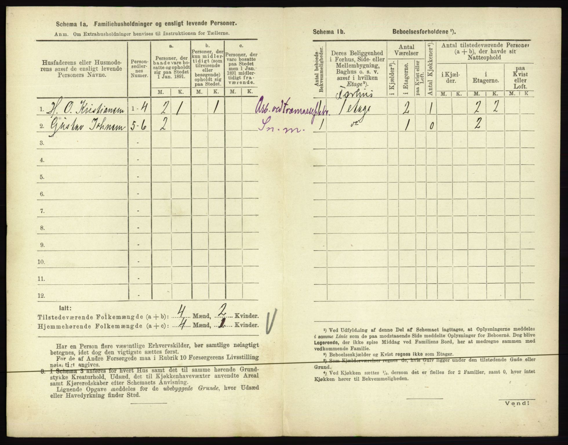 RA, 1891 census for 0601 Hønefoss, 1891, p. 348