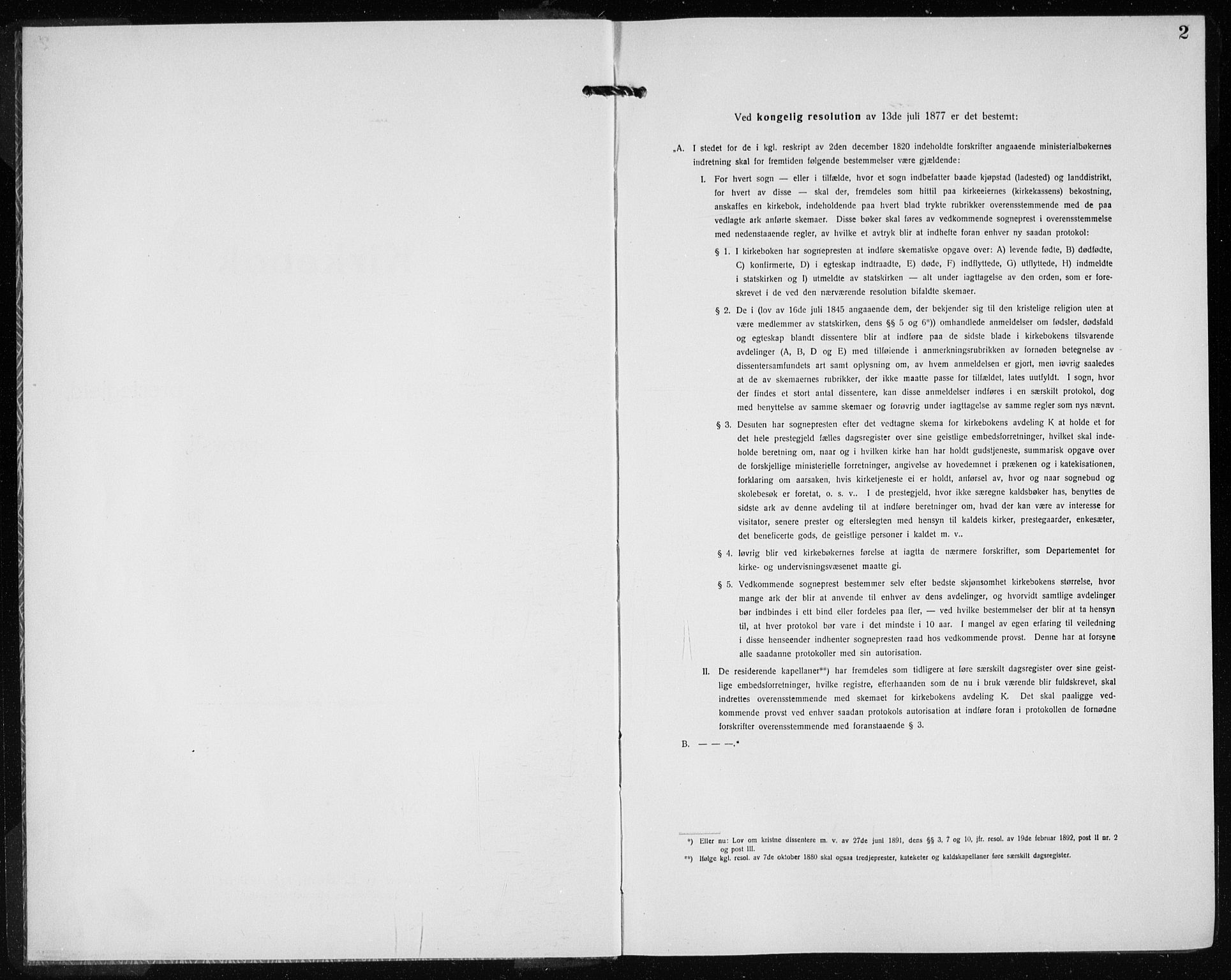 Kvinnherad sokneprestembete, SAB/A-76401/H/Haa: Parish register (official) no. G  1, 1920-1927, p. 2