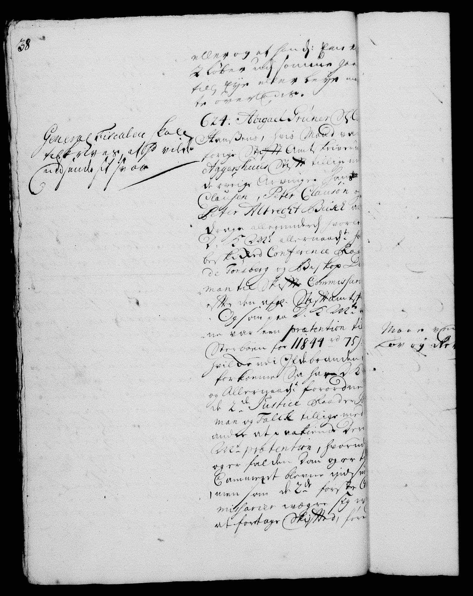 Rentekammeret, Kammerkanselliet, RA/EA-3111/G/Gh/Gha/L0003: Norsk ekstraktmemorialprotokoll, sak. 600-765 (merket RK 53.48), 1720-1721, p. 38
