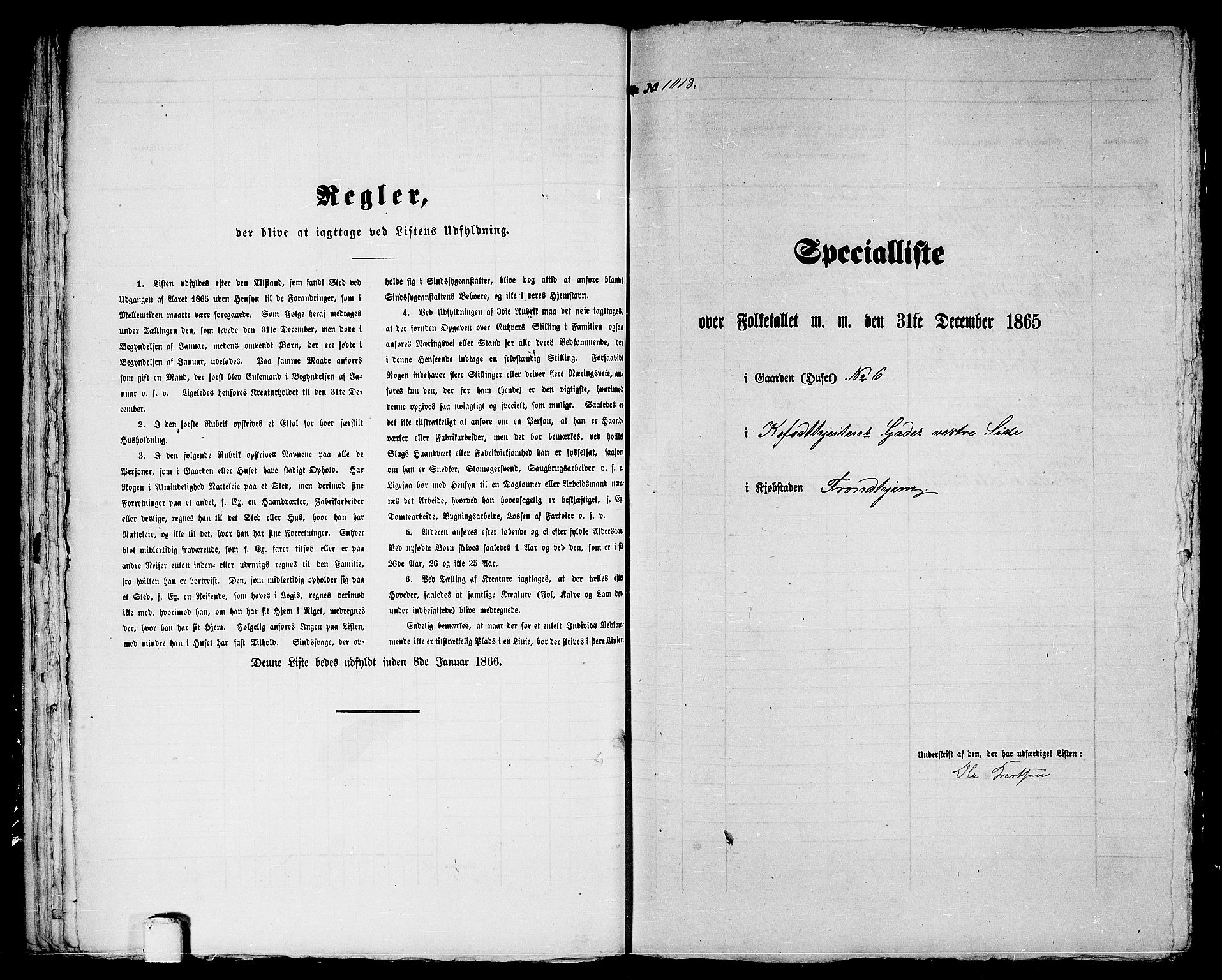 RA, 1865 census for Trondheim, 1865, p. 2117